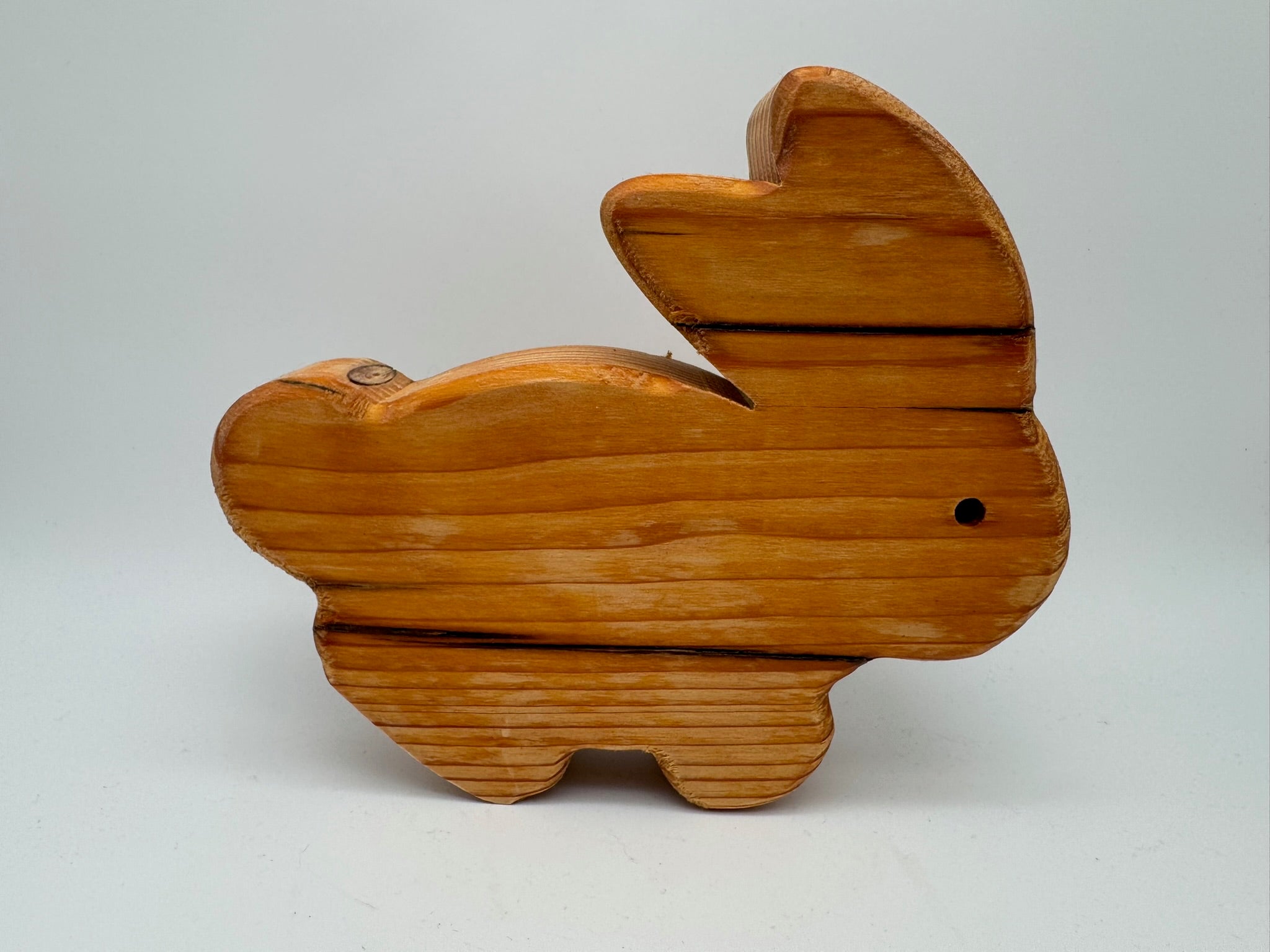 Holz Hase groß aus Fichtenholz