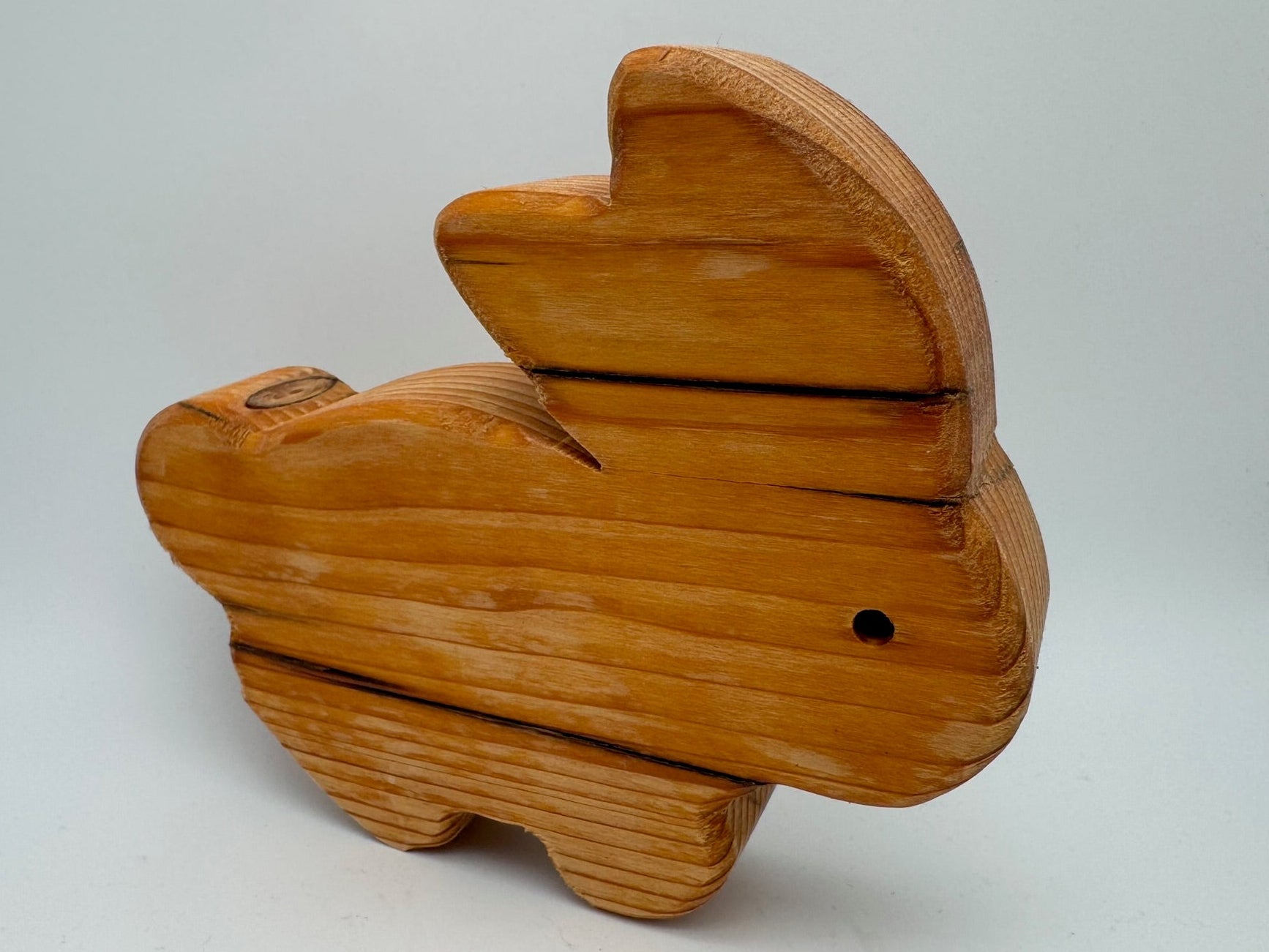 Holz Hase groß aus Fichtenholz