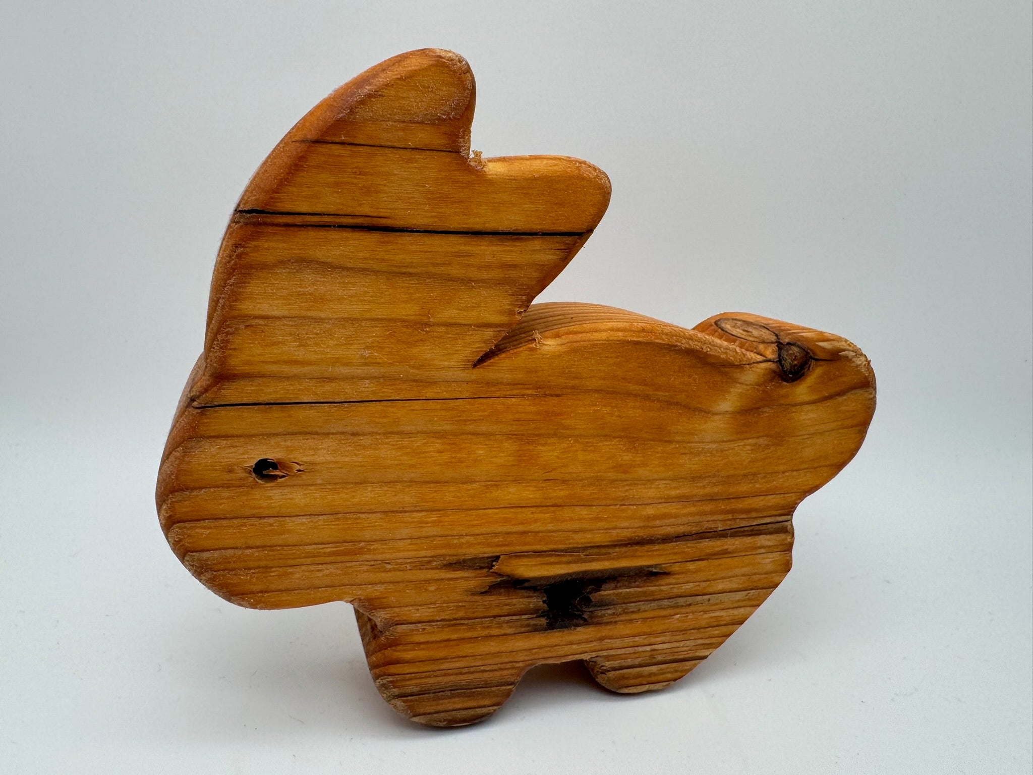 Holz Hase groß aus Fichtenholz