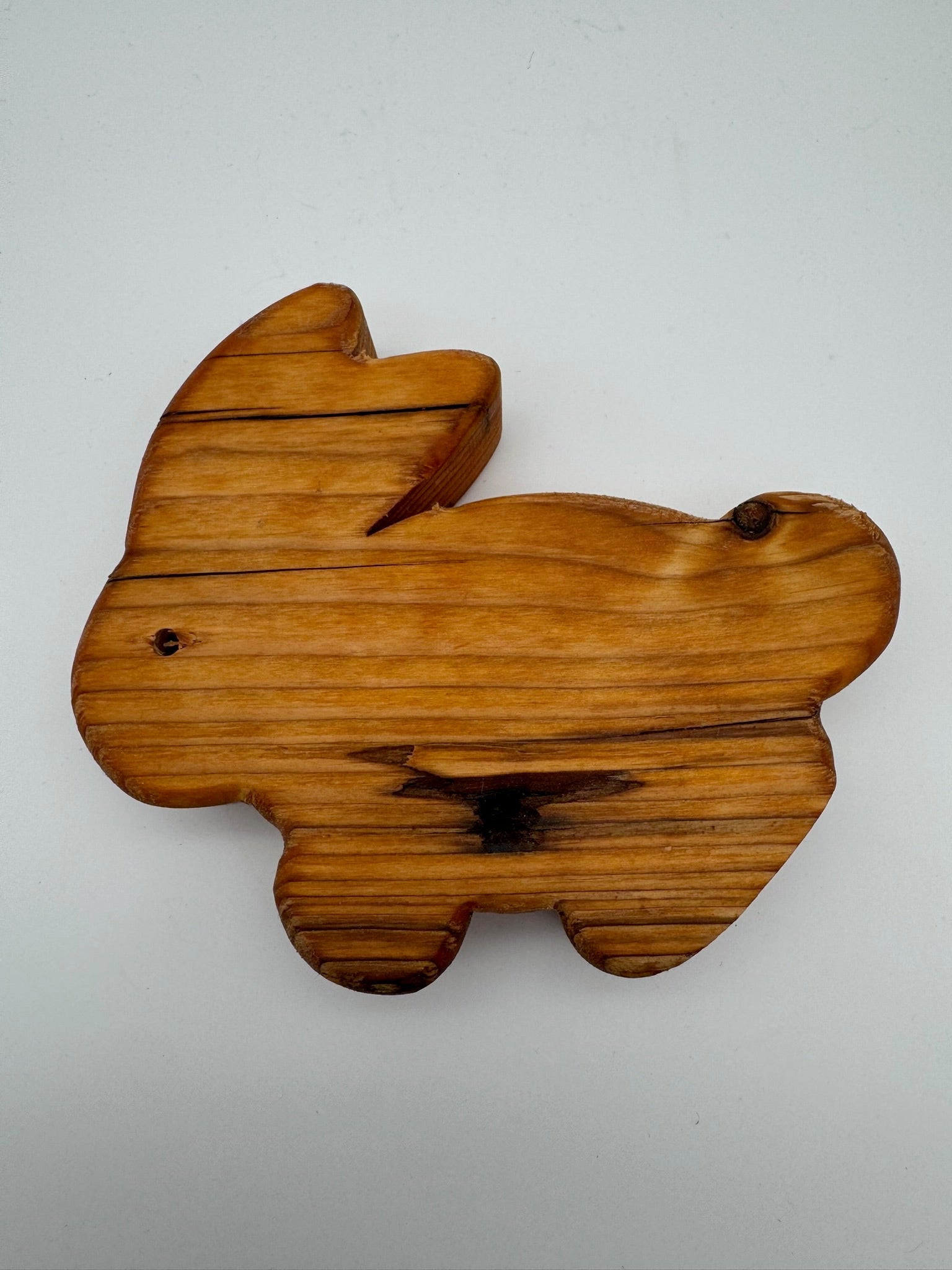 Holz Hase groß aus Fichtenholz