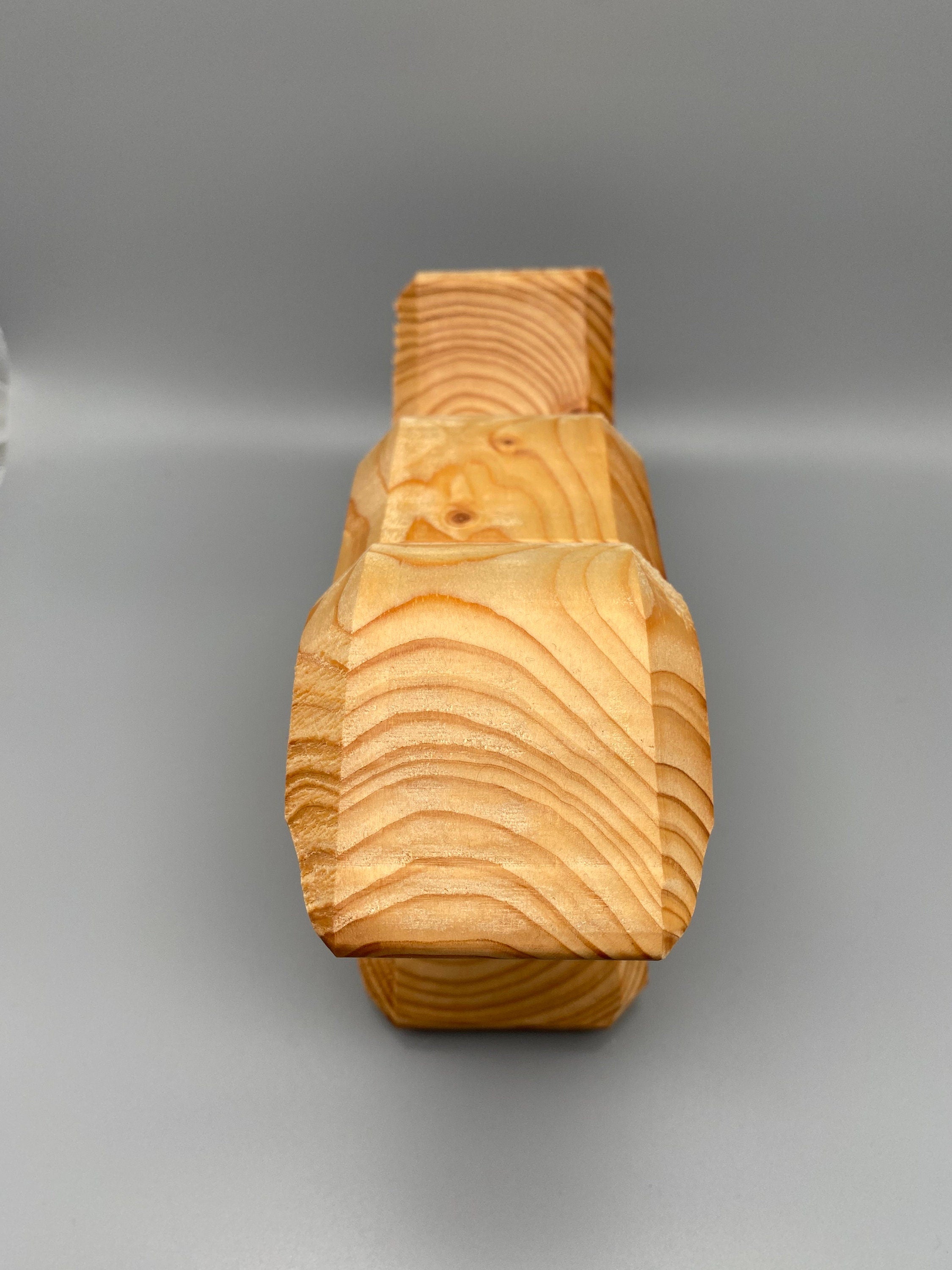 Holz Katze, breit aus Fichte / Deko
