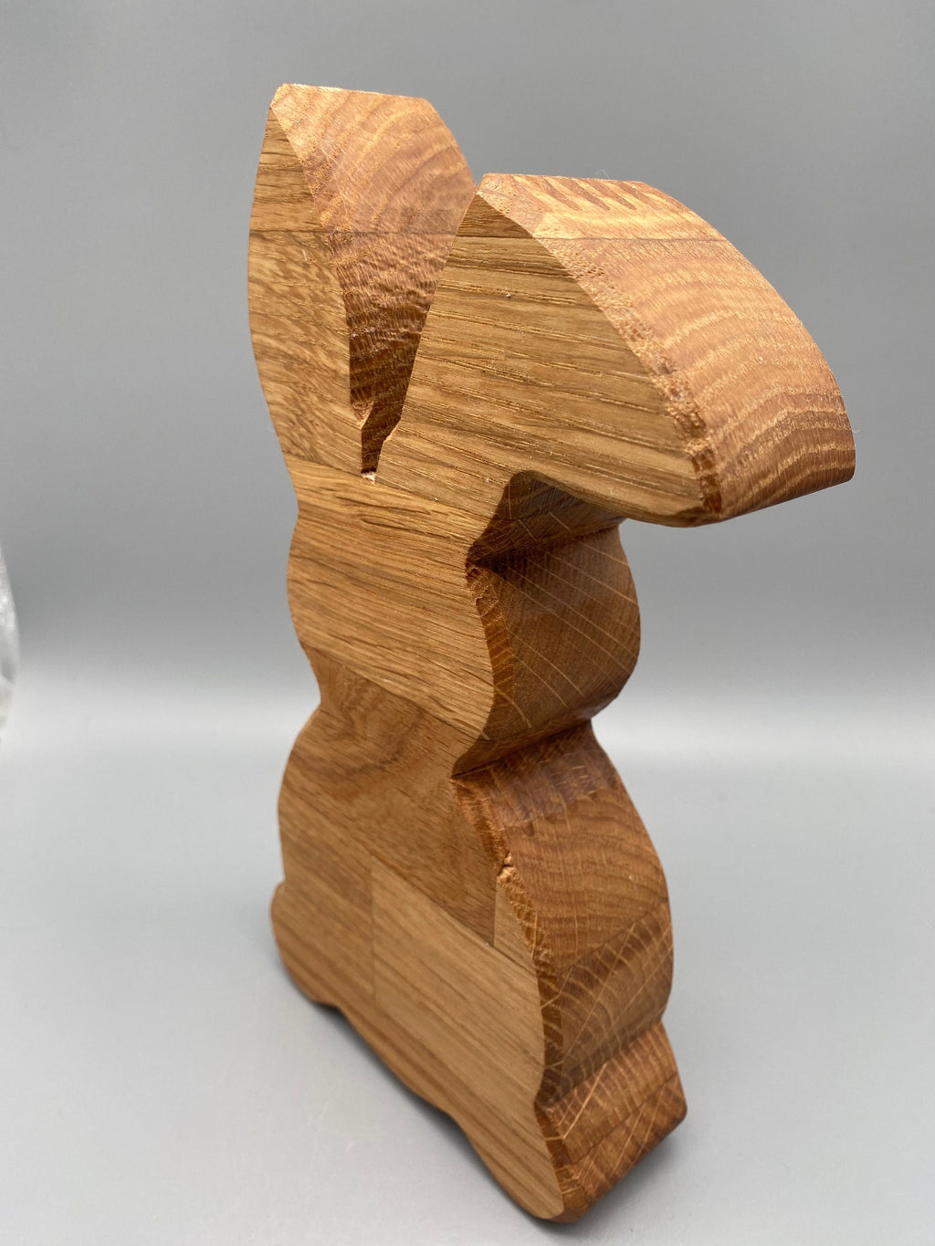 Holz Hase groß aus Eichenholz