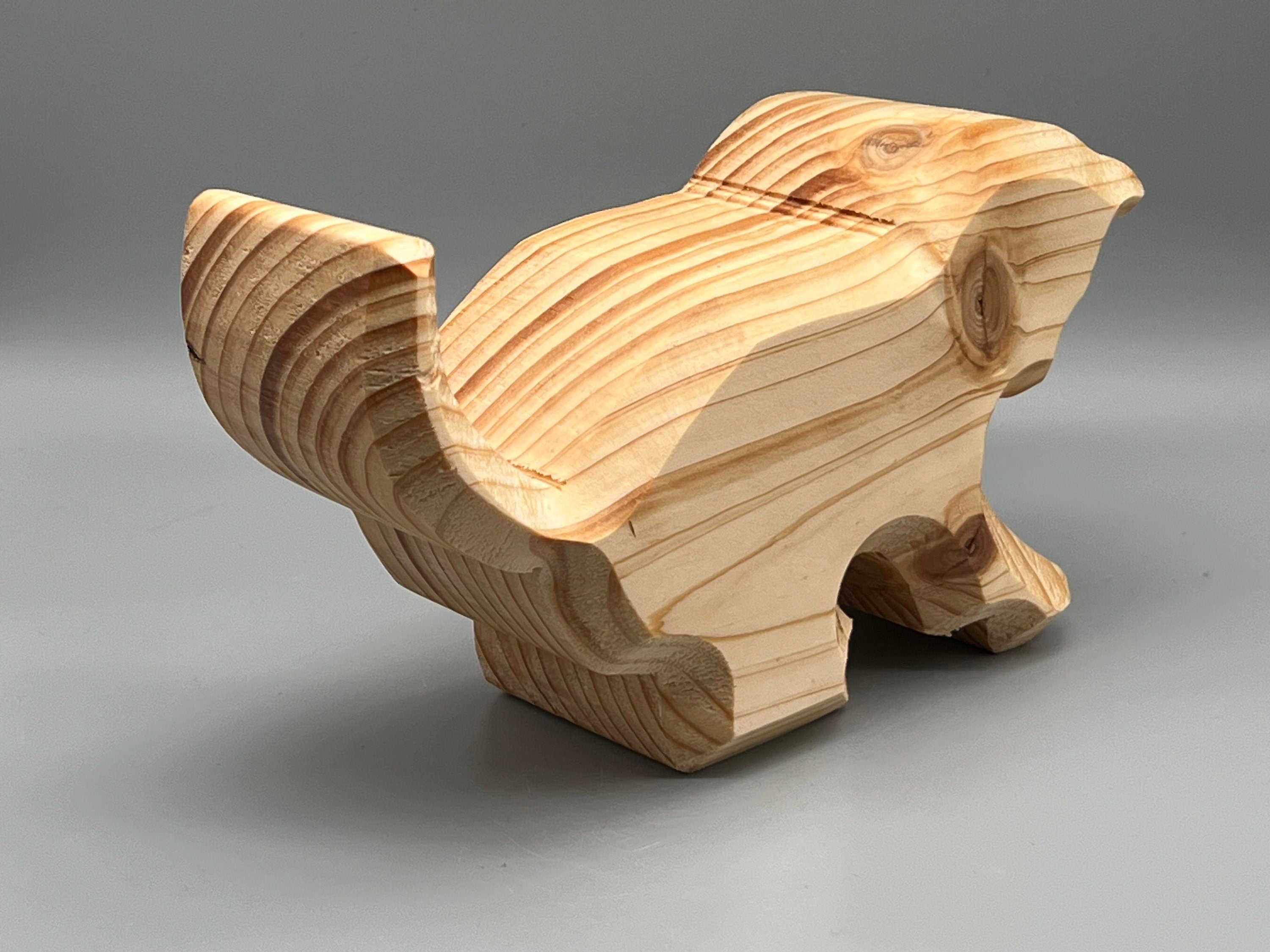 Holz Katze aus Fichtenholz
