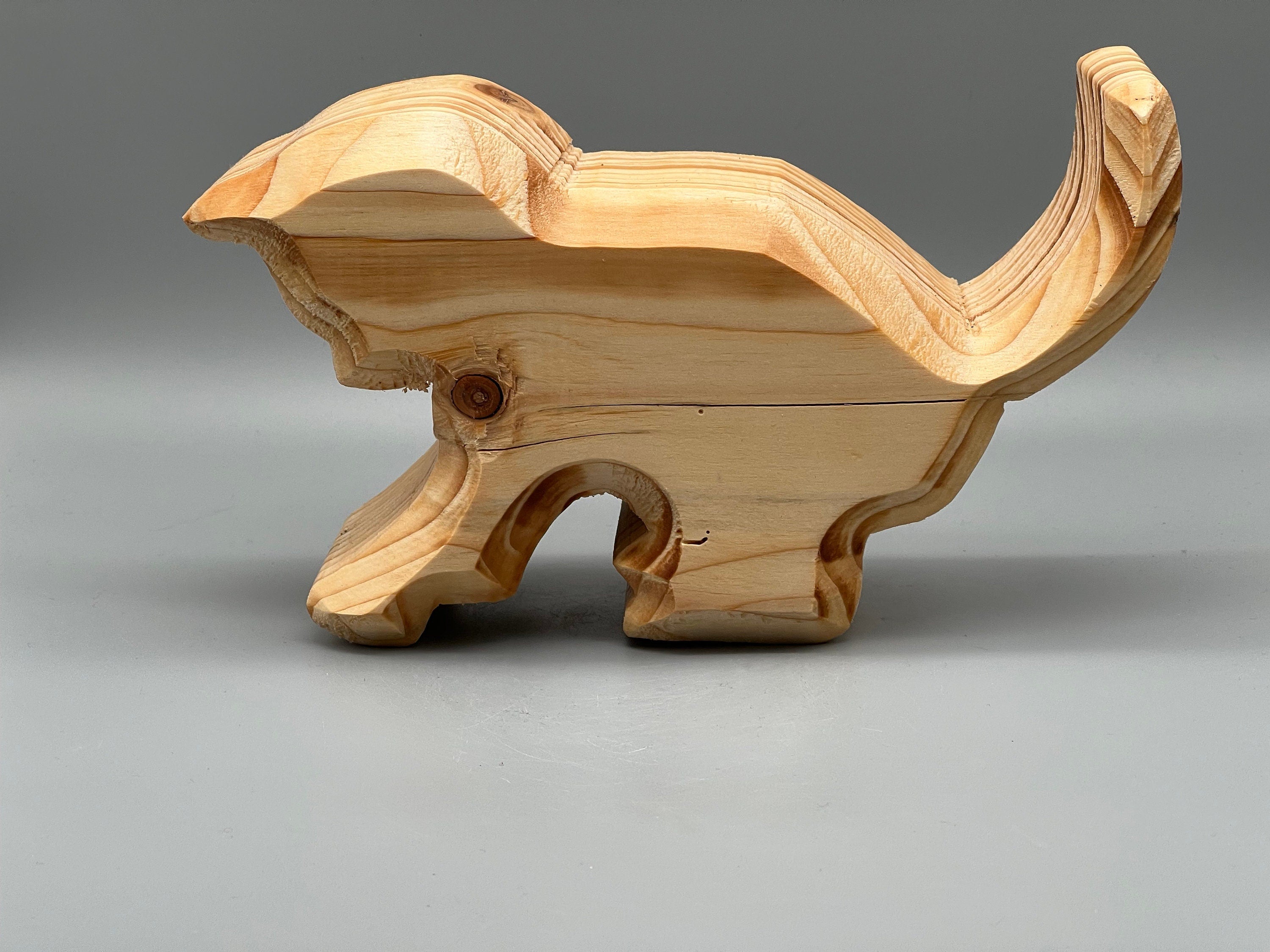 Holz Katze aus Fichtenholz