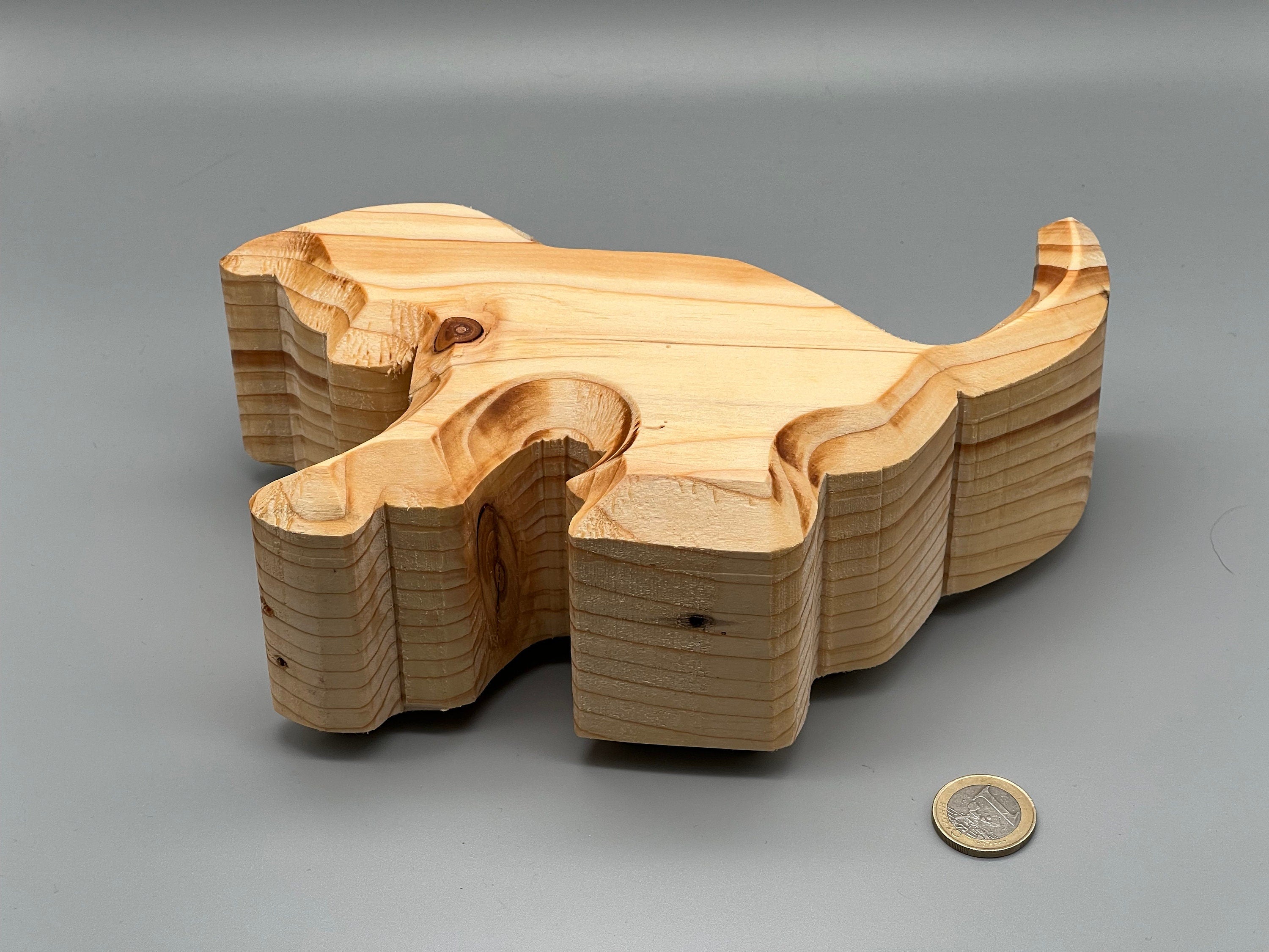 Holz Katze aus Fichtenholz