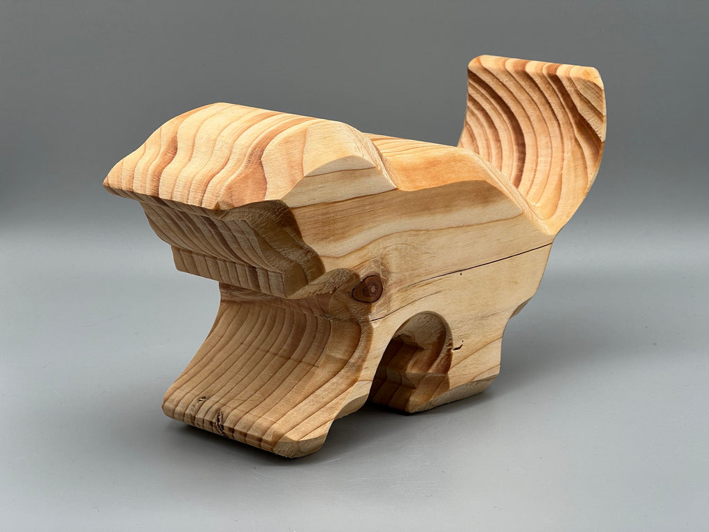 Holz Katze aus Fichtenholz