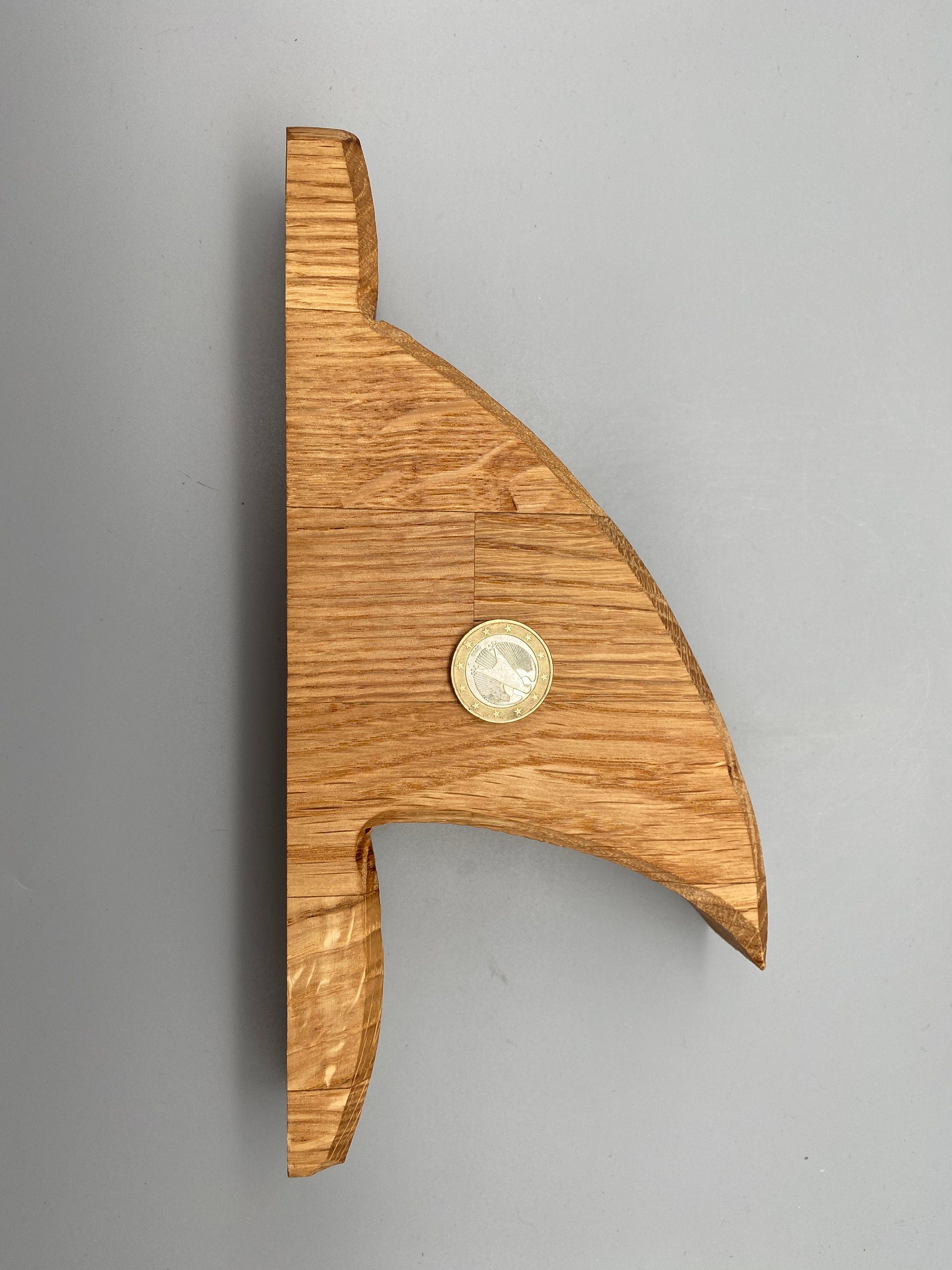 Holz Haifischflosse klein (Eiche)