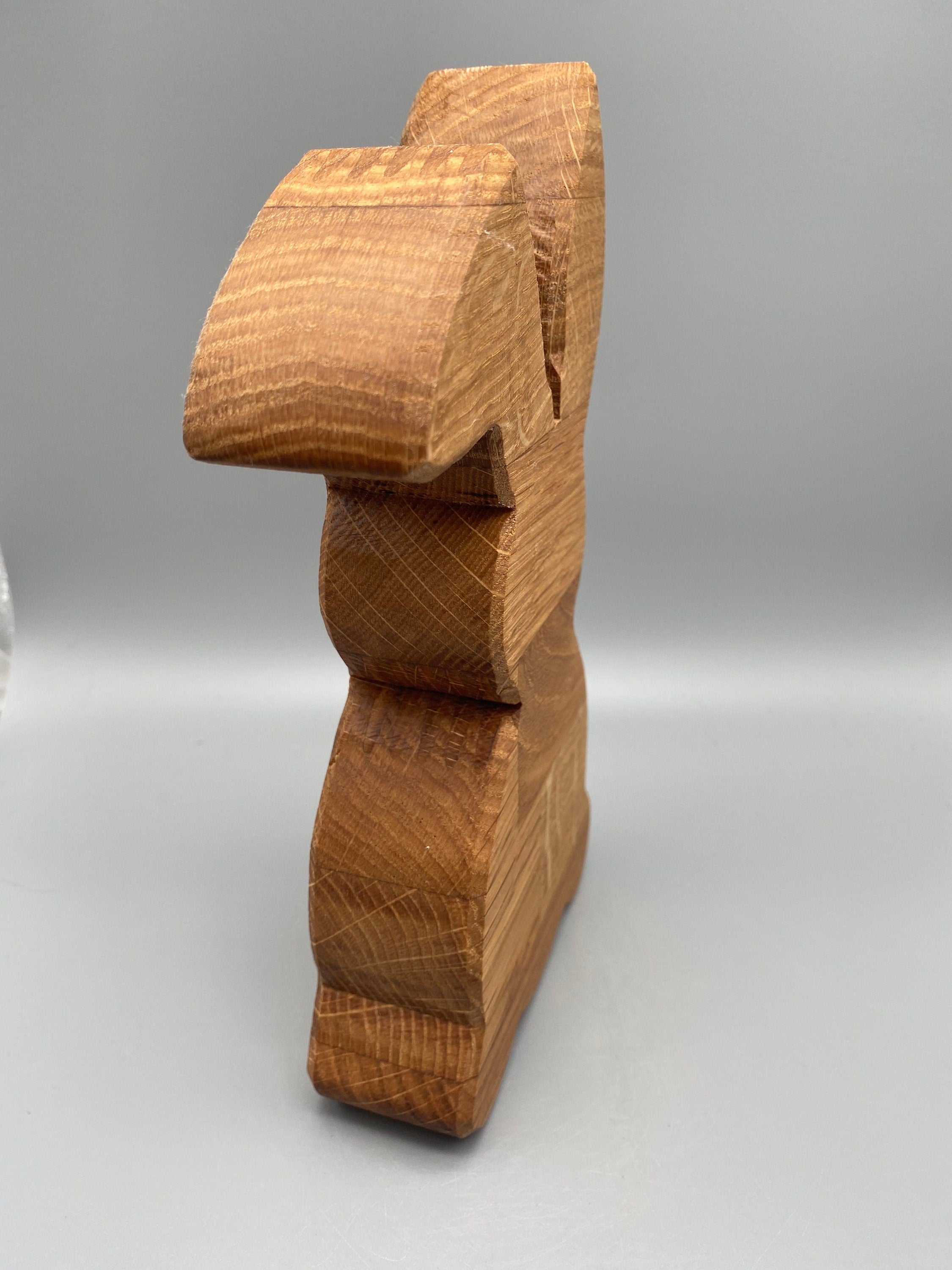 Holz Hase groß aus Eichenholz