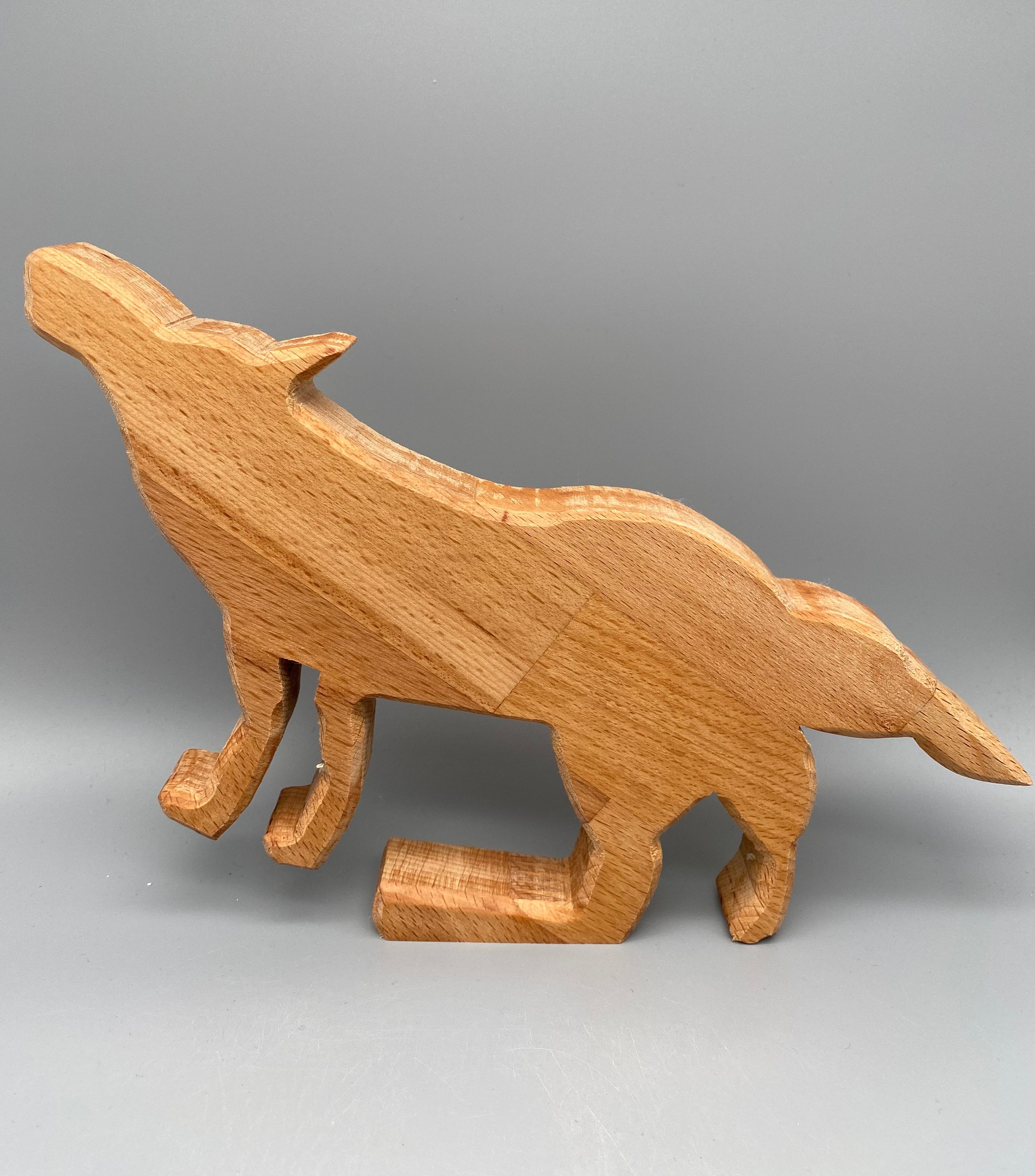heulender Holz Wolf (Buche)