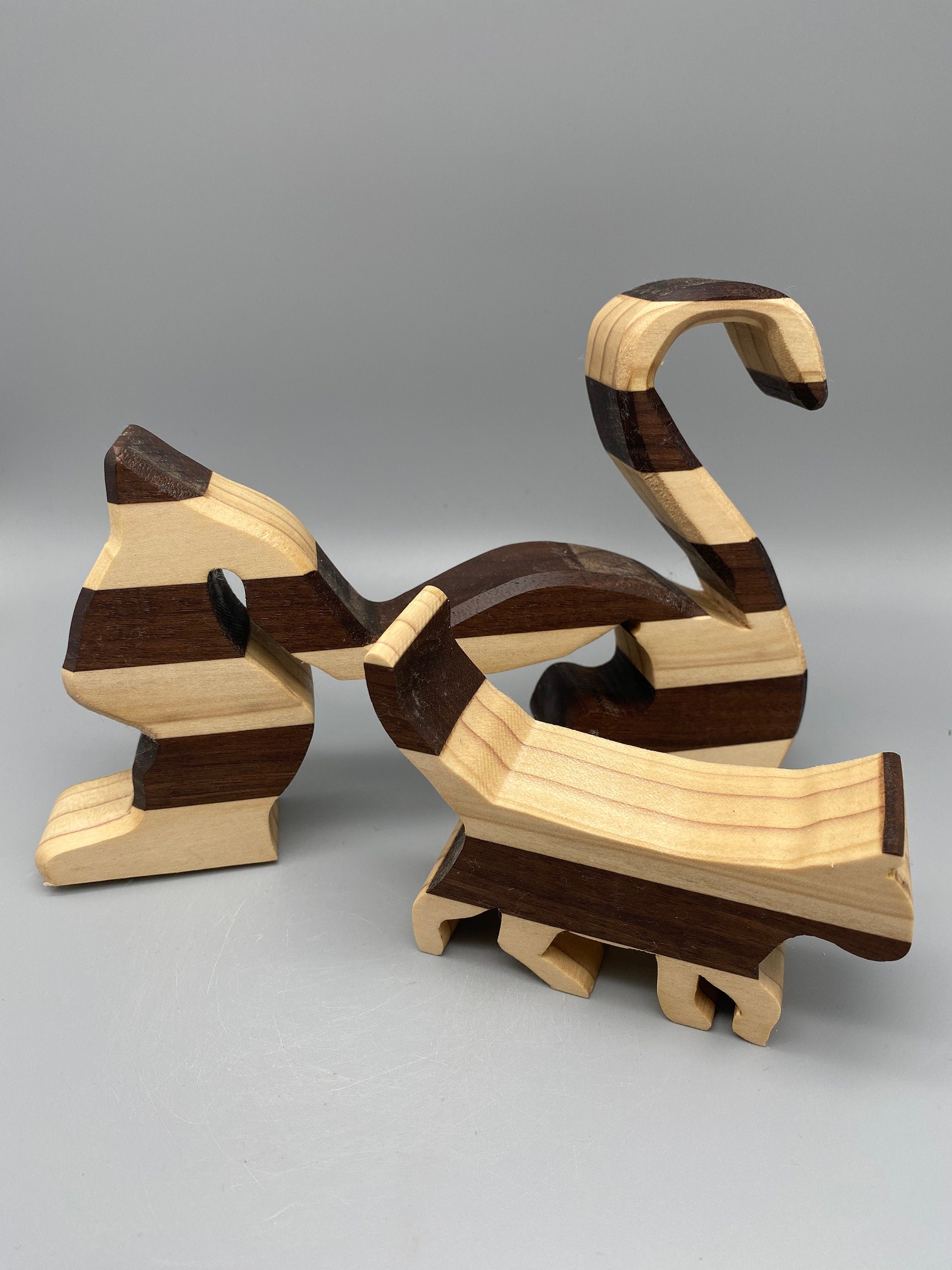 Holz Katze „2 in 1“