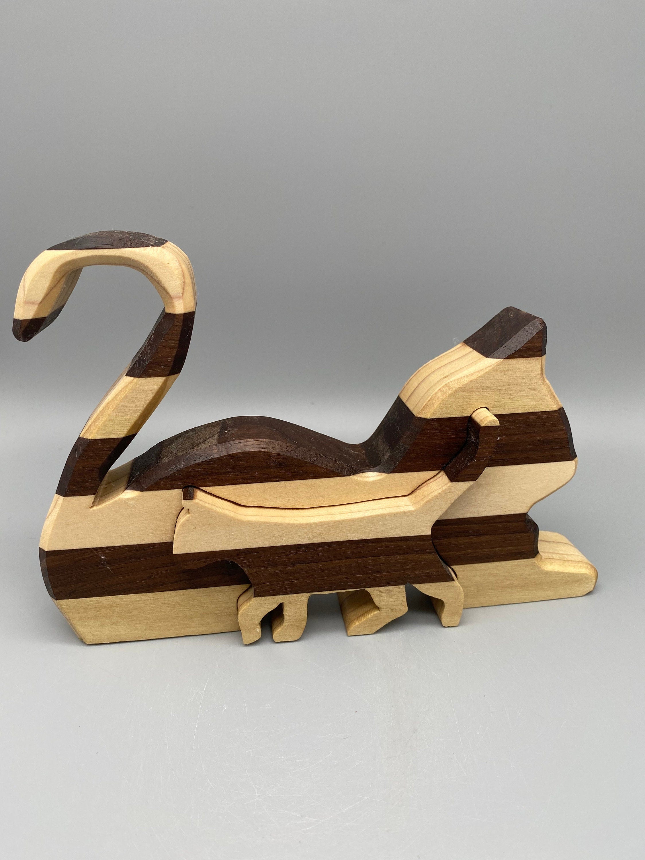 Holz Katze „2 in 1“