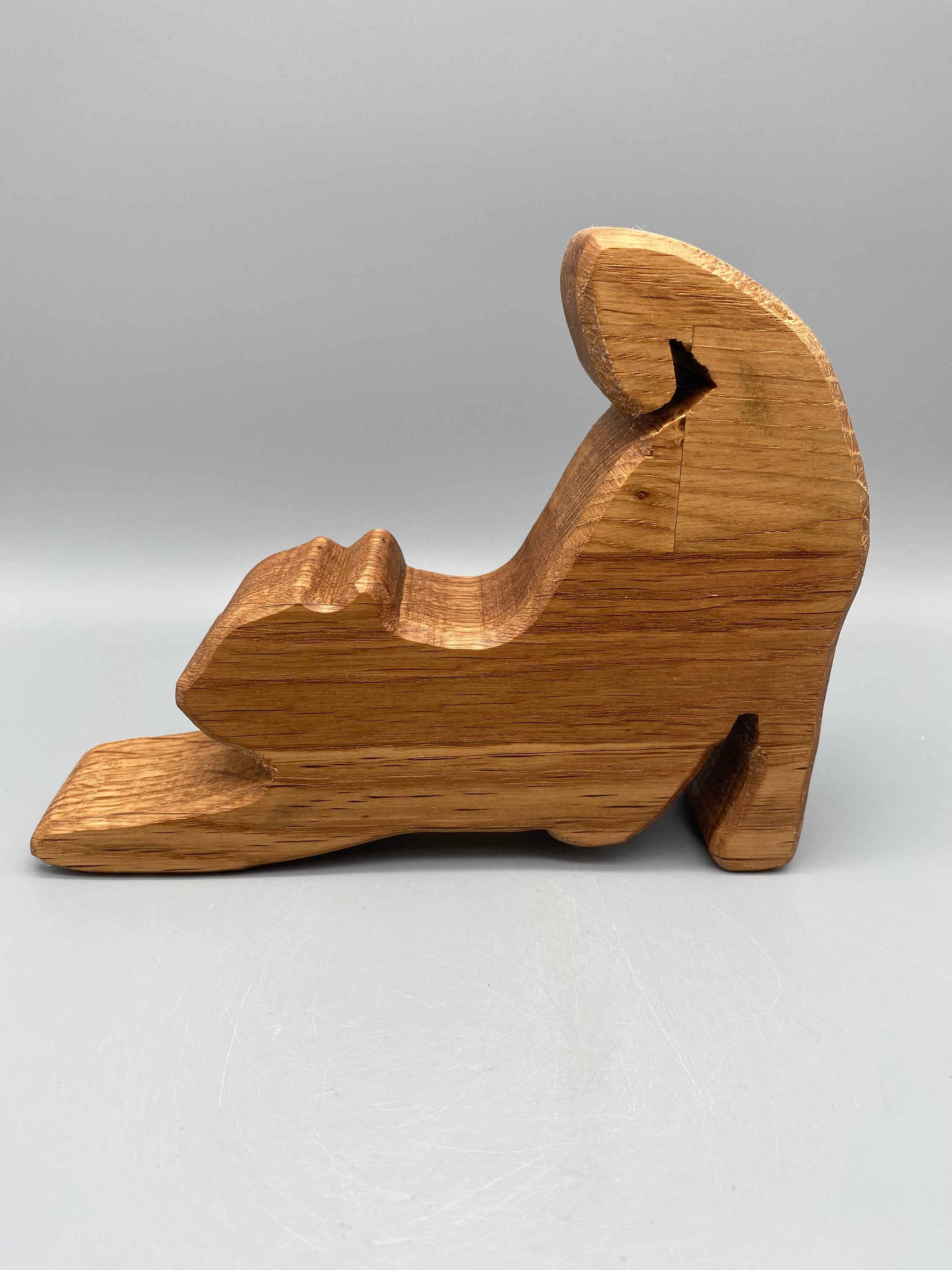 Holz Katze „streckend“