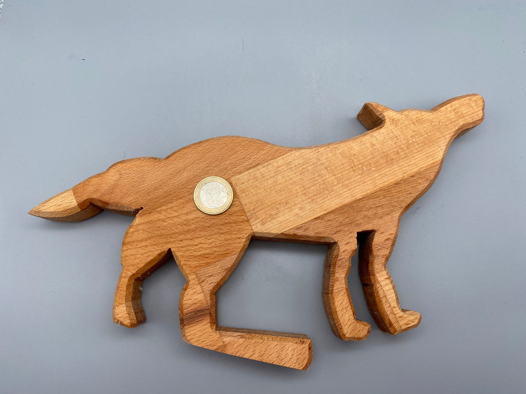 heulender Holz Wolf (Buche)