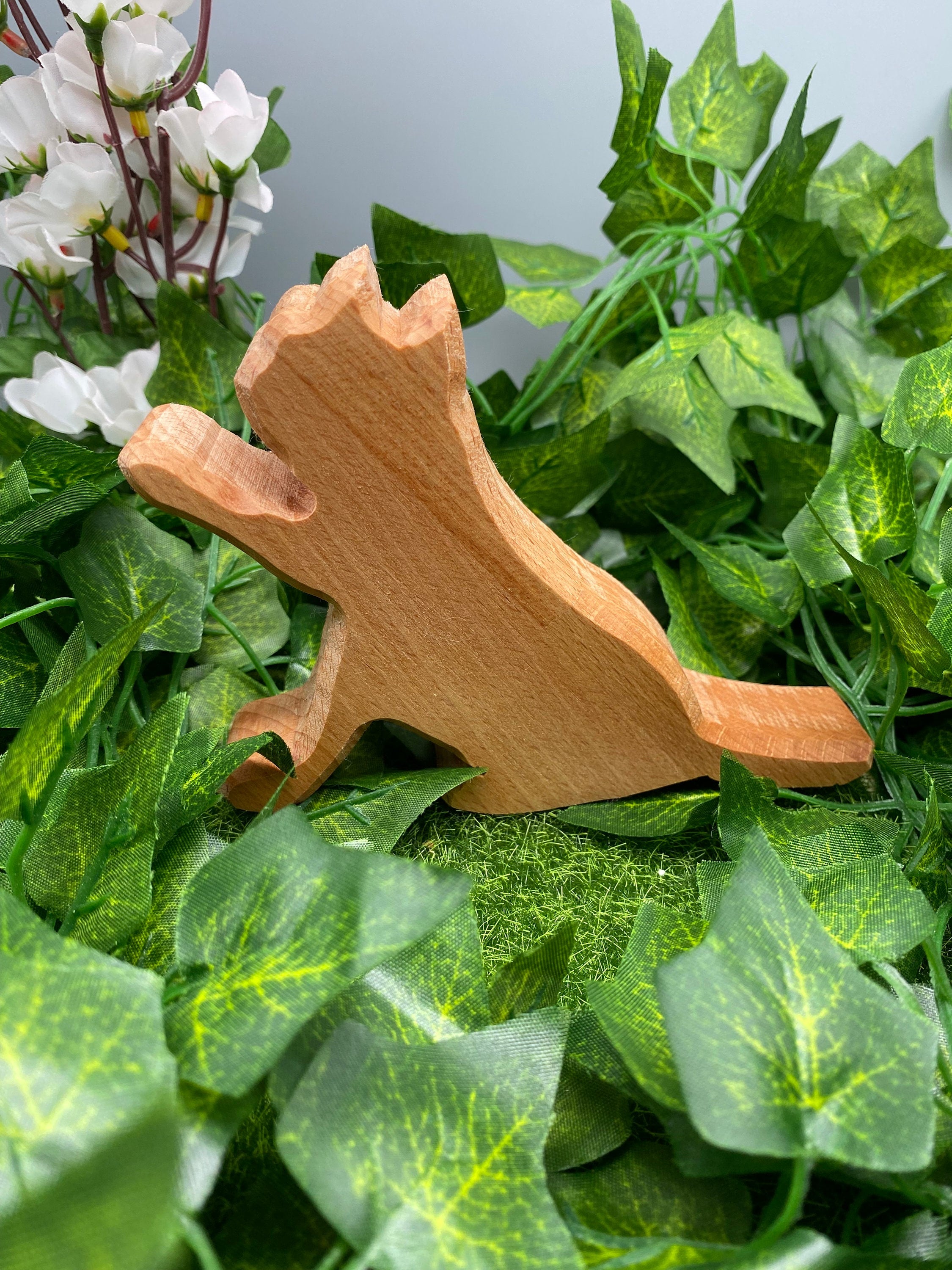 Holz Katze „Pfötchen“ Klein (Buche)