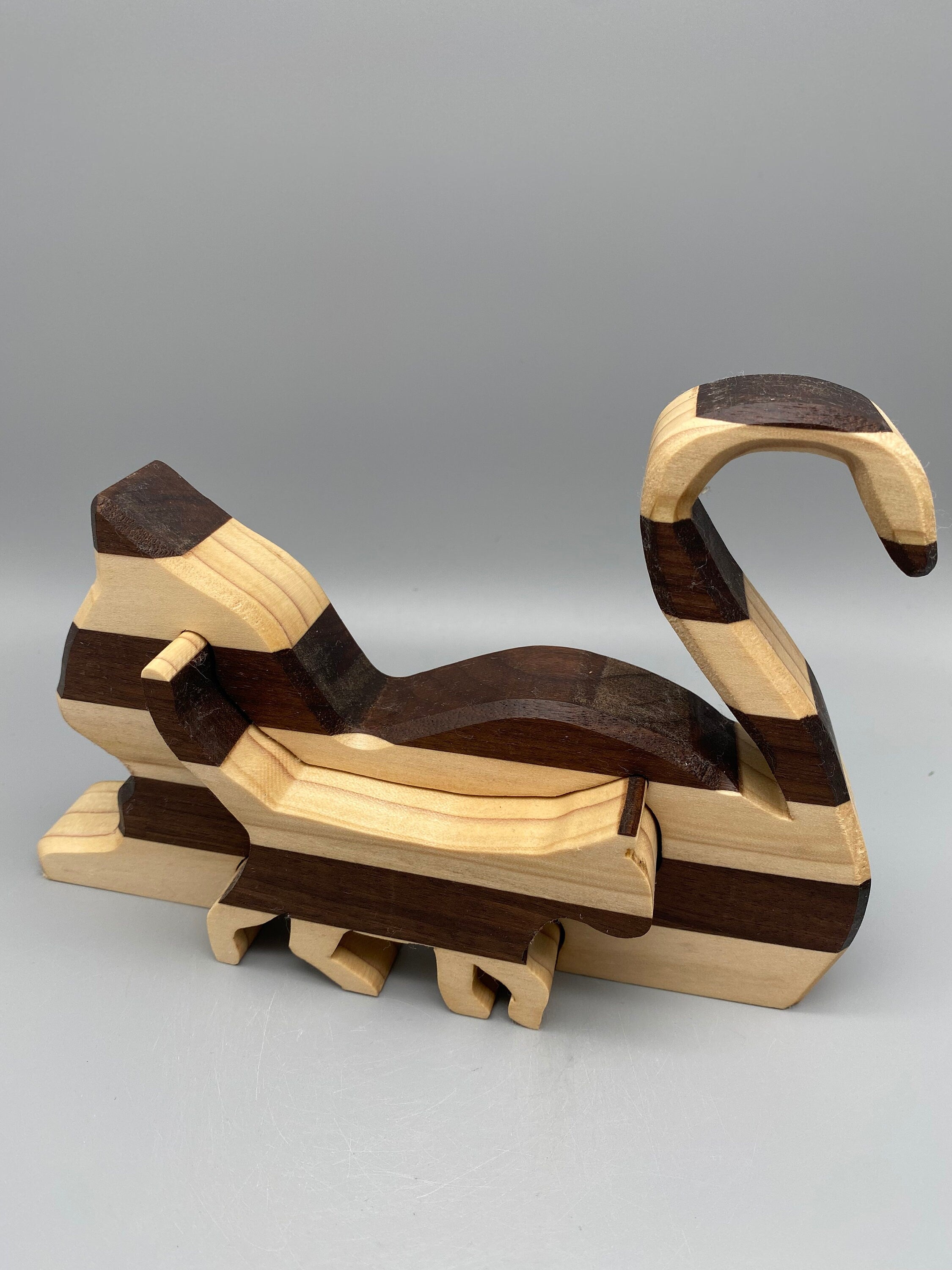 Holz Katze „2 in 1“