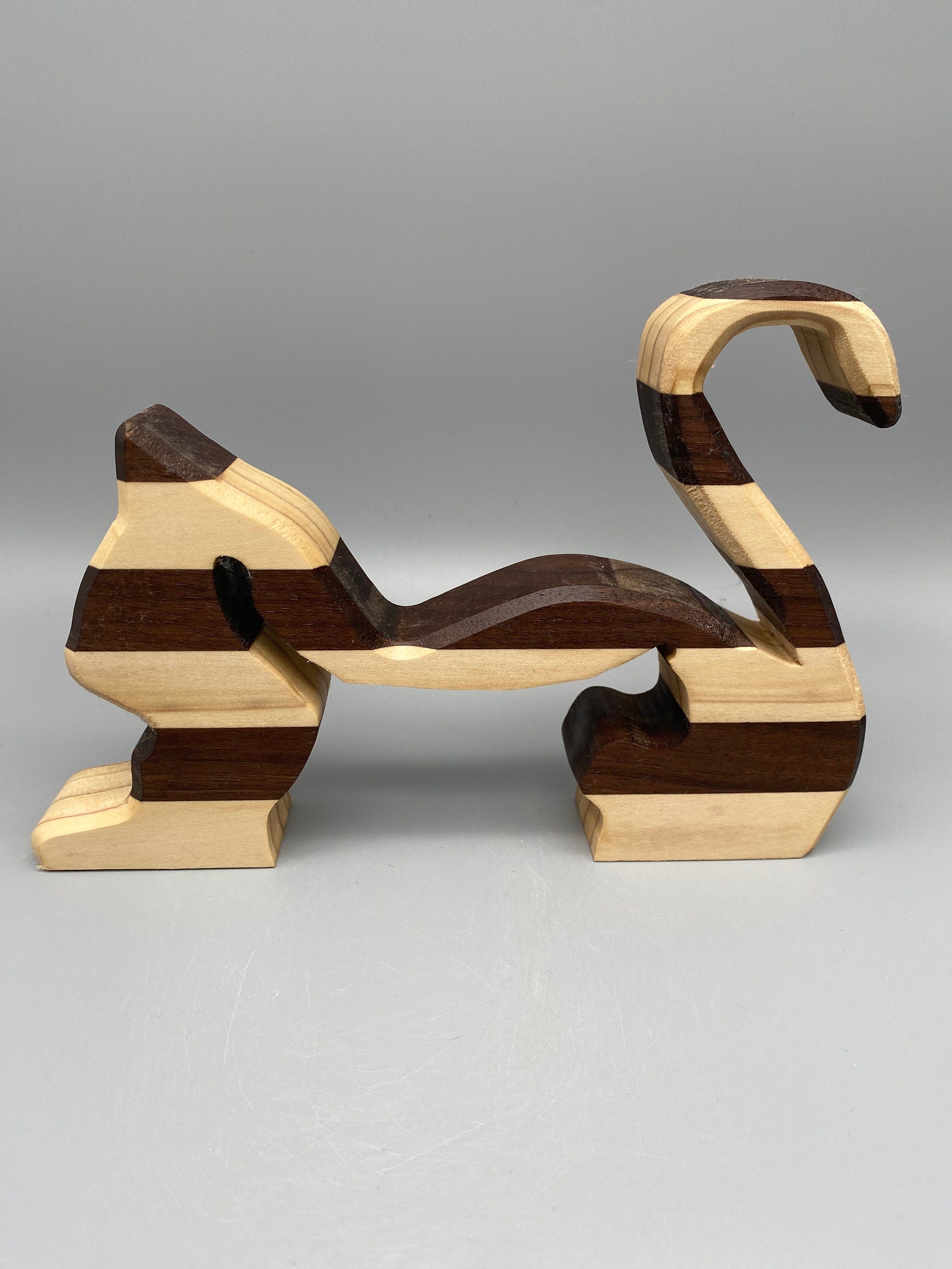 Holz Katze „2 in 1“