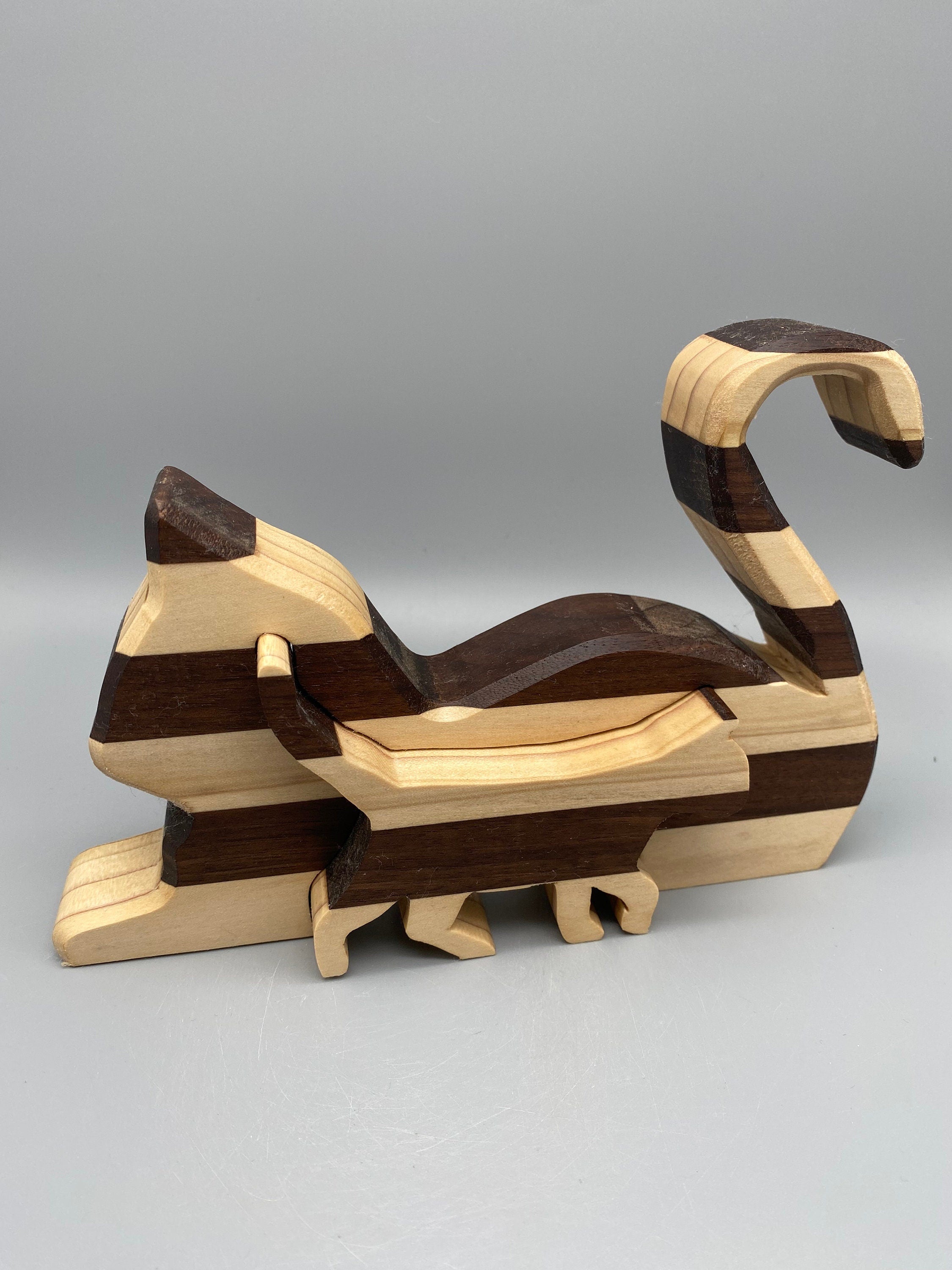 Holz Katze „2 in 1“