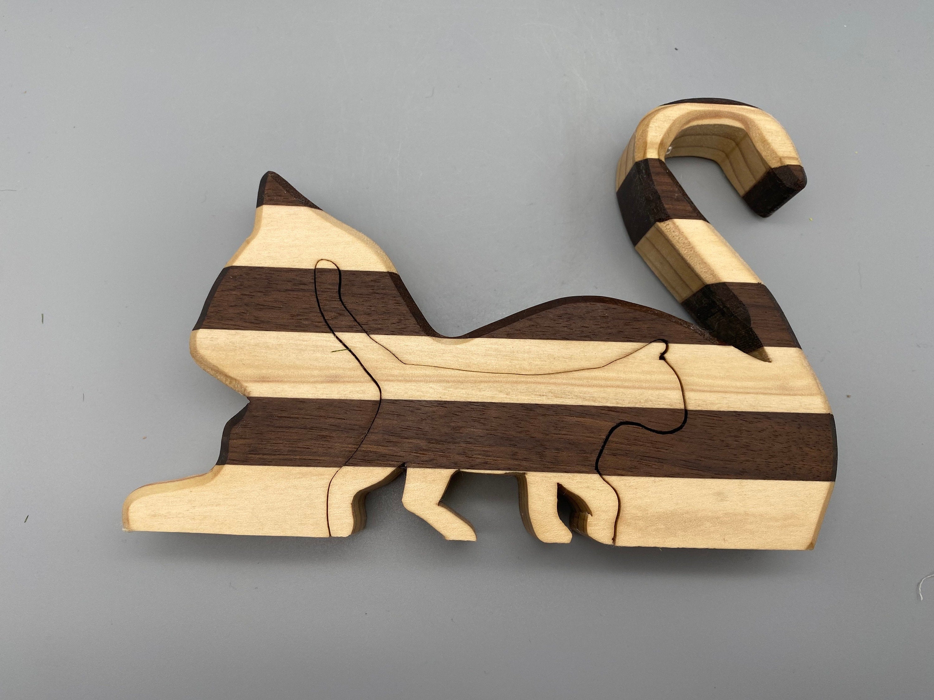Holz Katze „2 in 1“