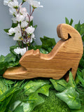 Holz Katze „streckend“