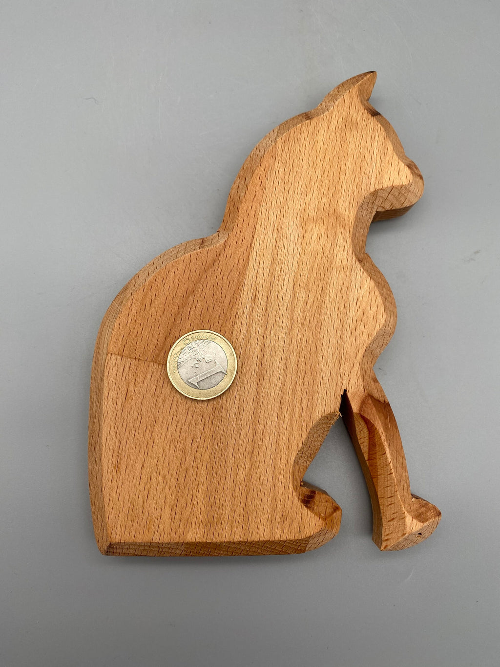 Holz Katze „sitzend“ (Buche)