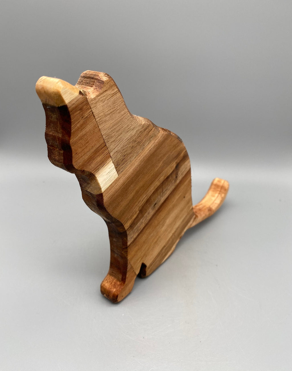 Holz Katze „sitzend“ (Akazie)