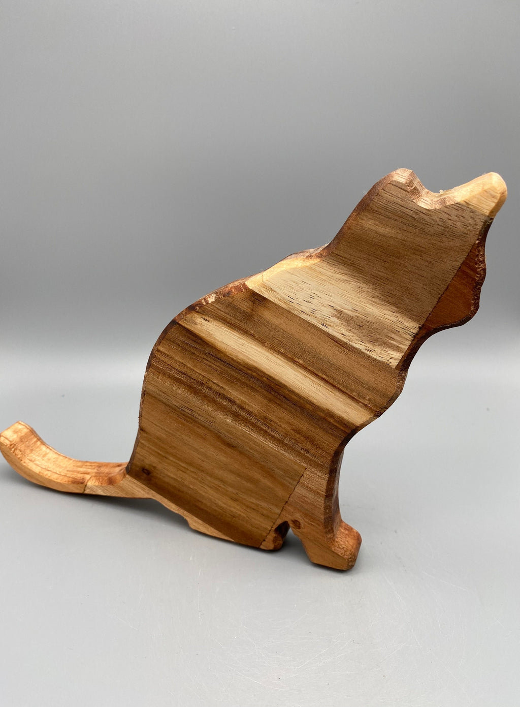 Holz Katze „sitzend“ (Akazie)