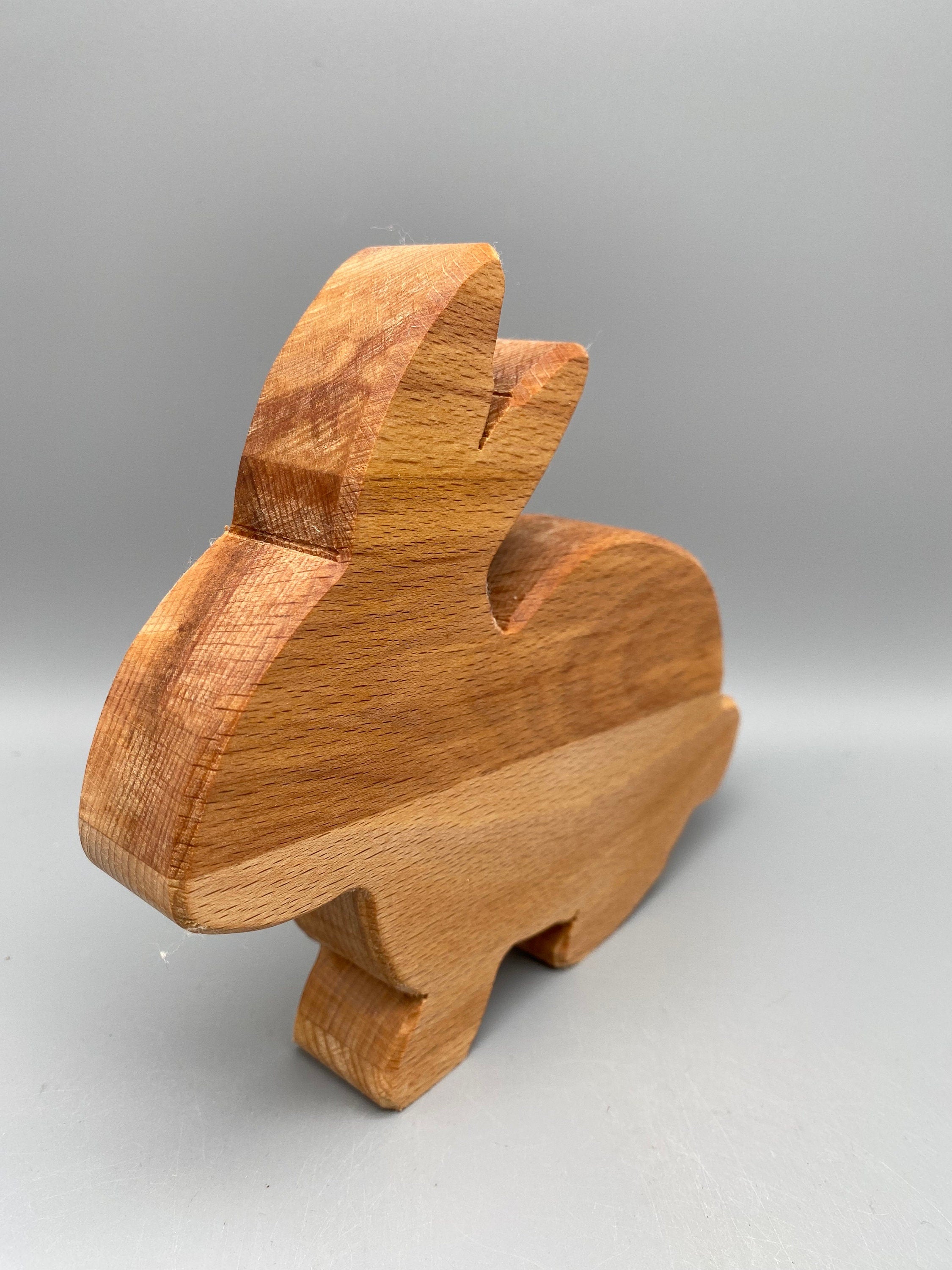 Holz Hase aus Buchenholz