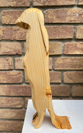 Großes Erdmännchen aus Holz (Fichte)