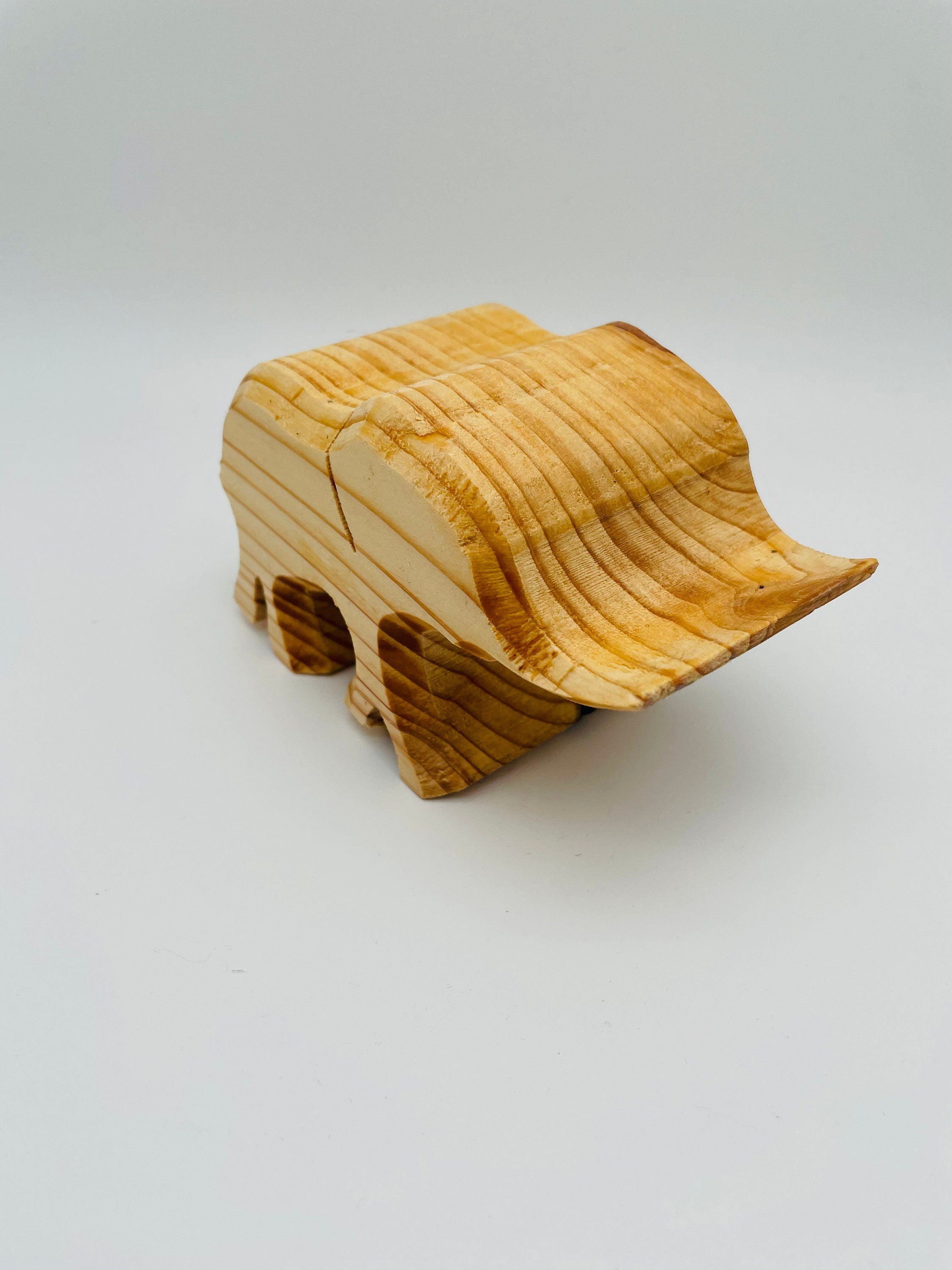 Holz Elefant (Baby) aus Fichte