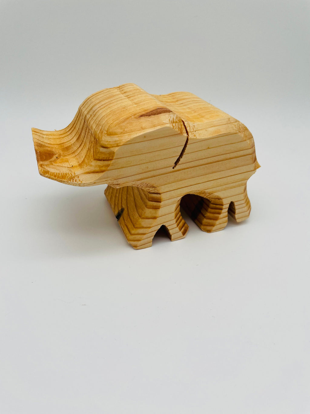 Holz Elefant (Baby) aus Fichte