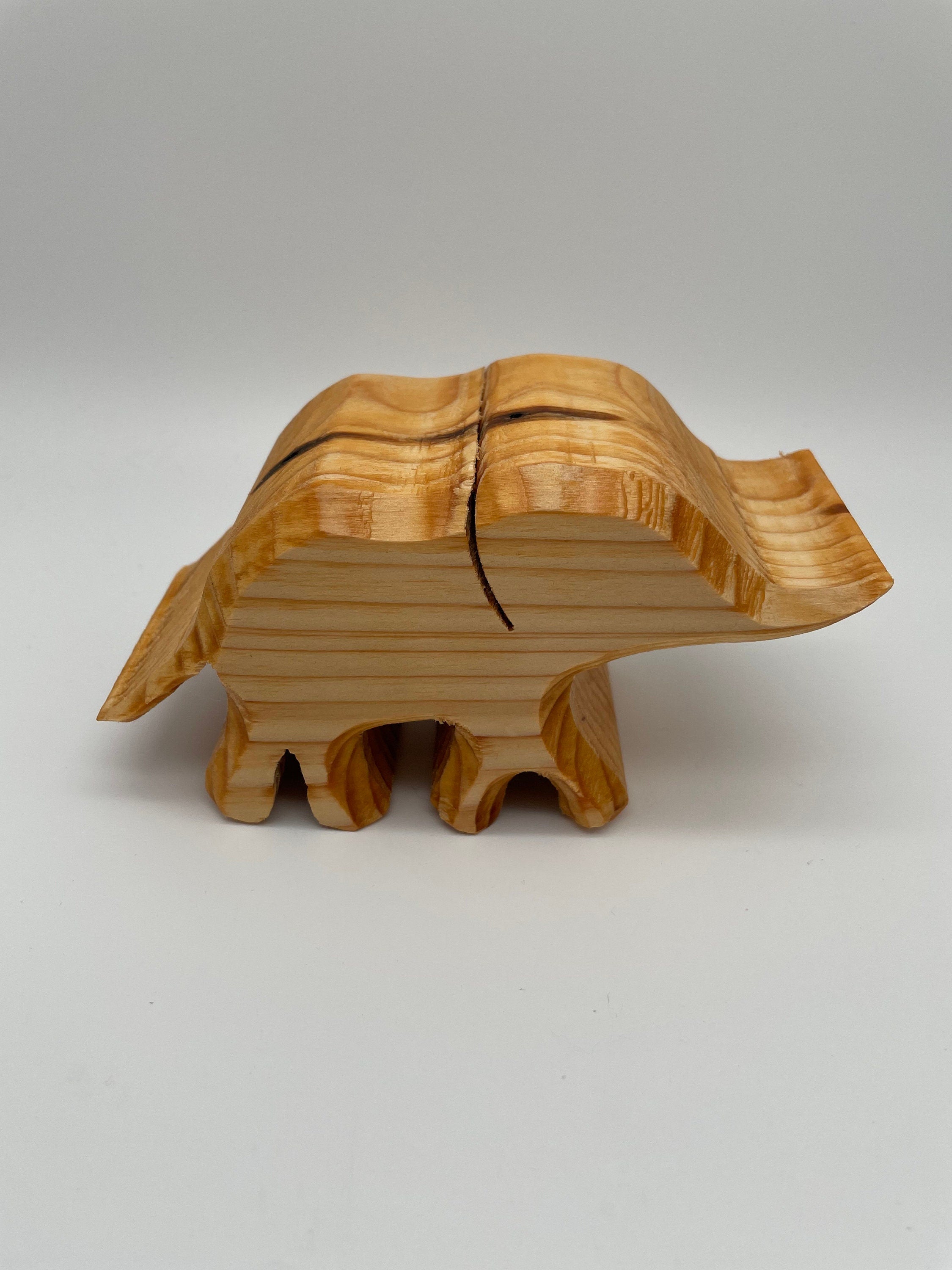 Holz Elefant (Baby) aus Fichte