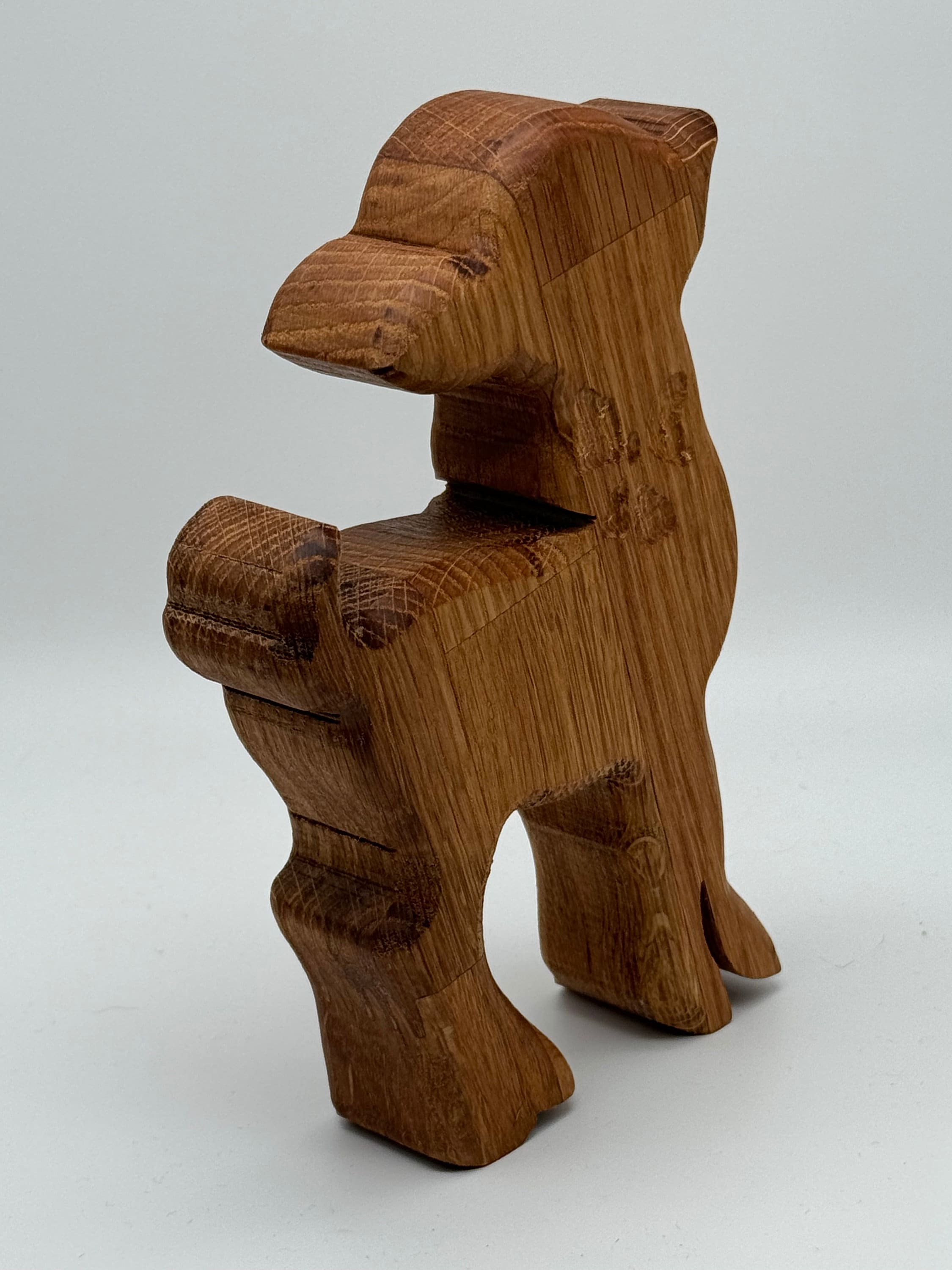 Rentier Weihnachtsdeko aus Eiche (Mädchen)