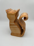 Holz Katze - sitzend