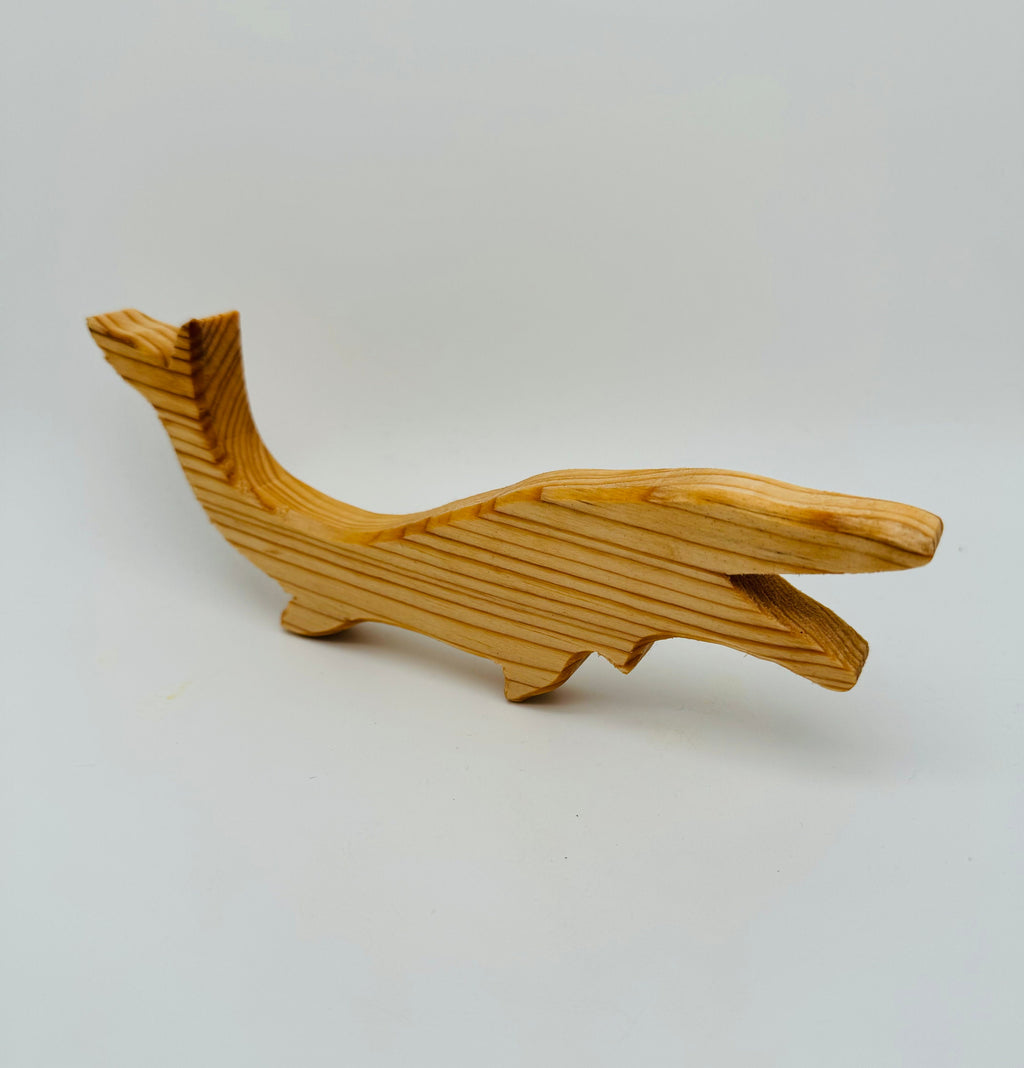 Animaux en bois Dinosaures Mosasaurus Mère+Enfant