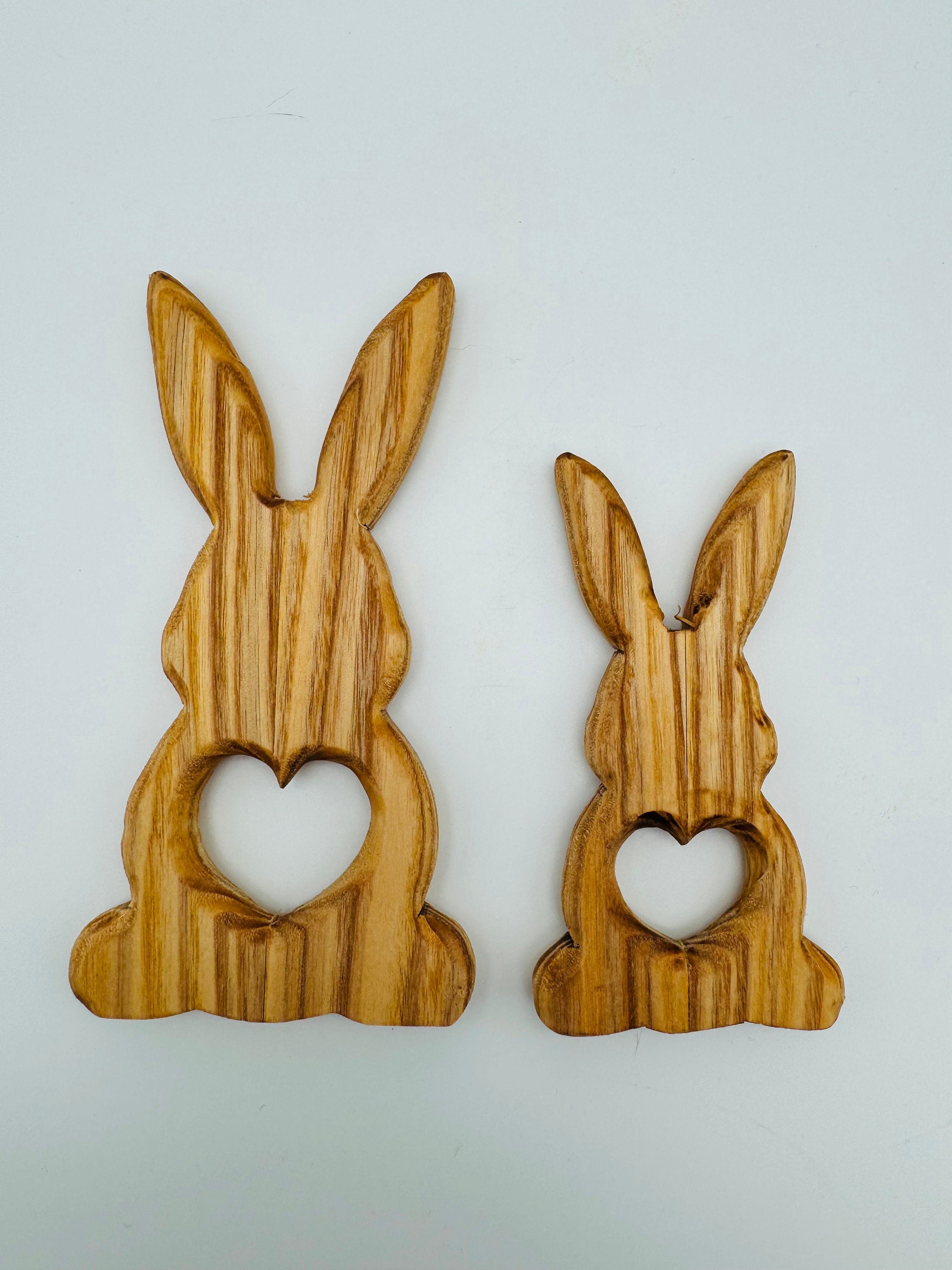 Holz Hase mit Herz
