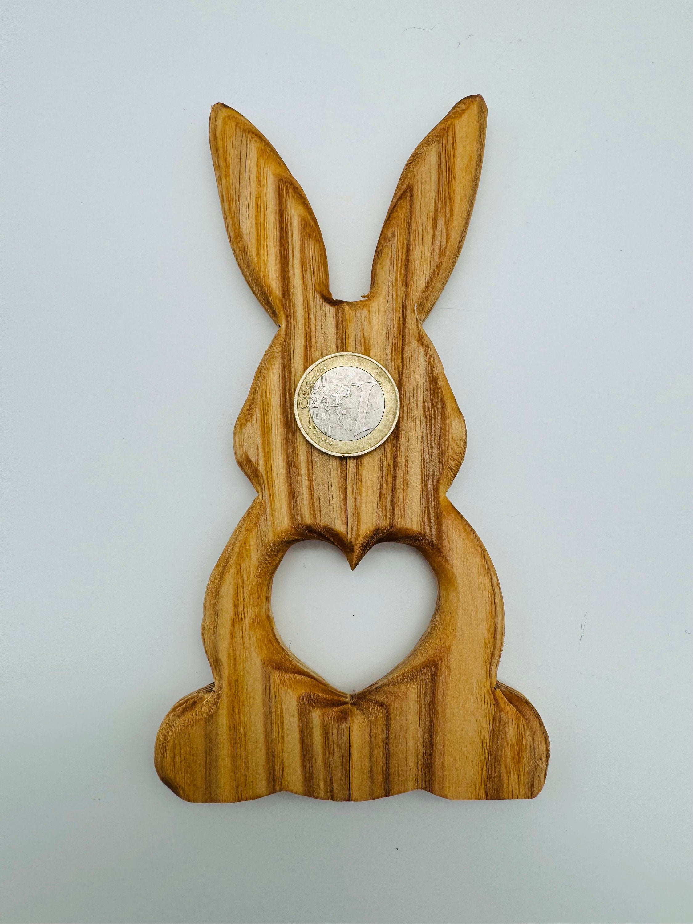 Holz Hase mit Herz