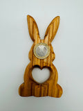Holz Hase mit Herz