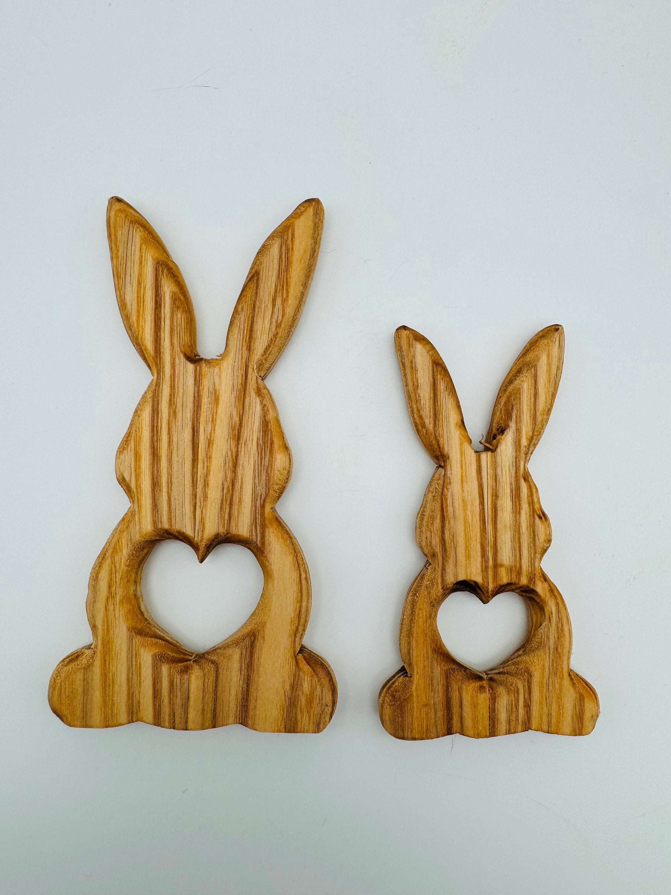 Holz Hase mit Herz