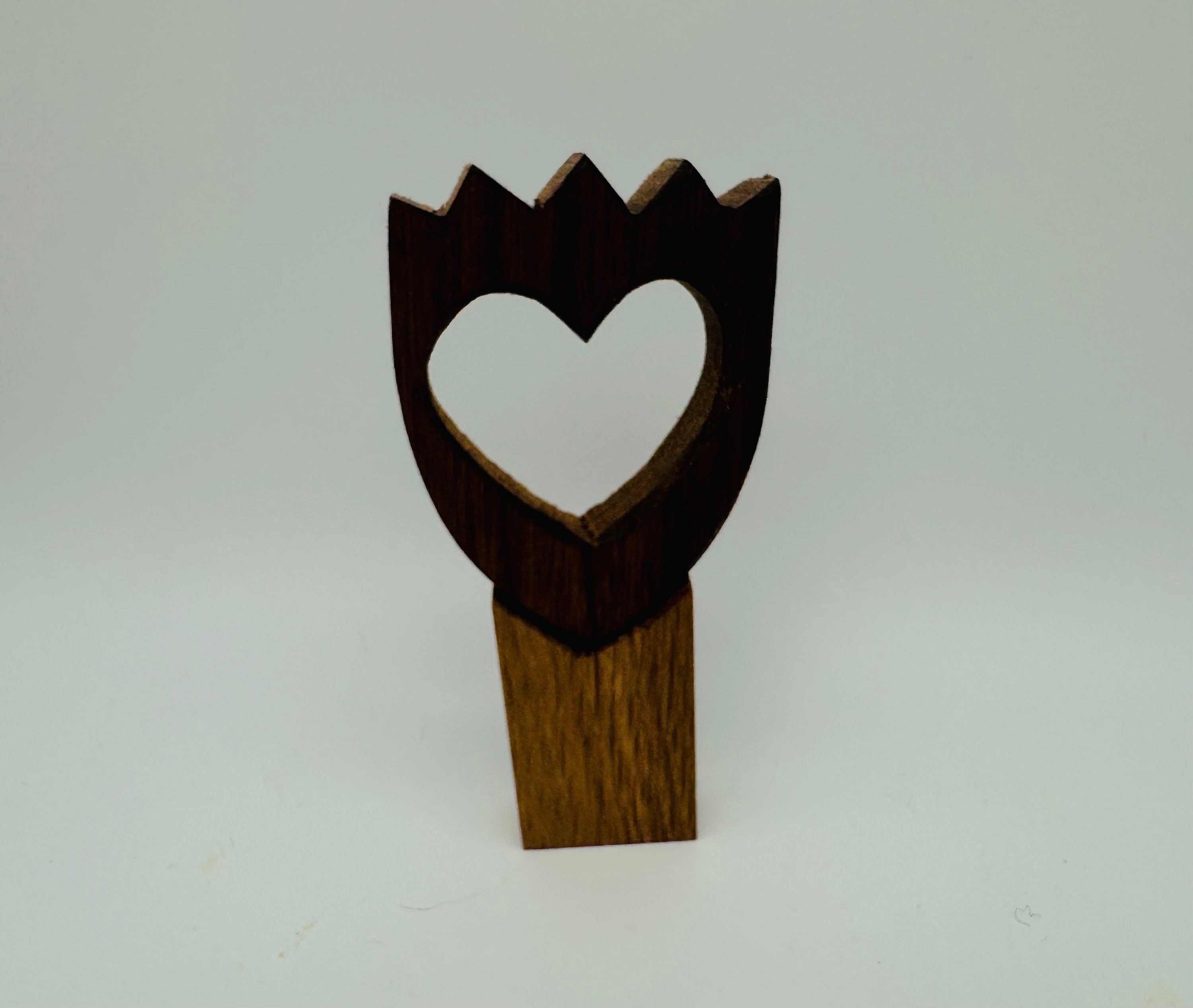 Zweiteilige Holz Tulpe