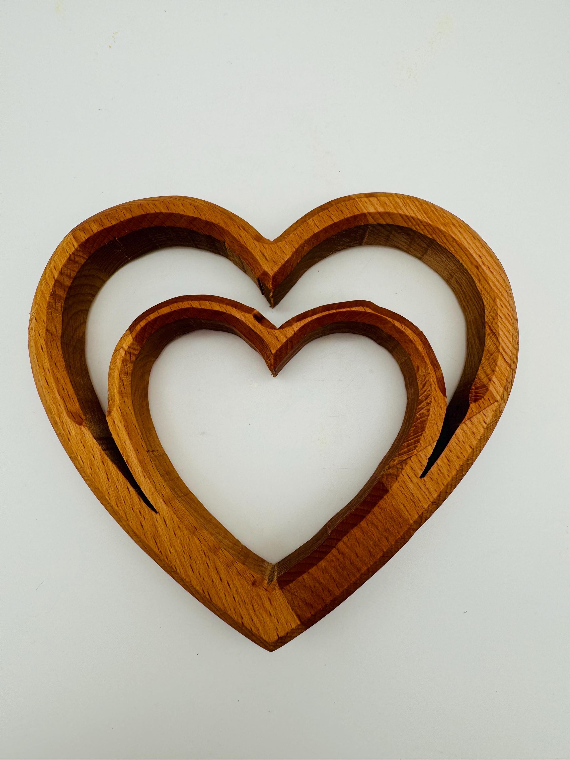Doppelherz aus Buche