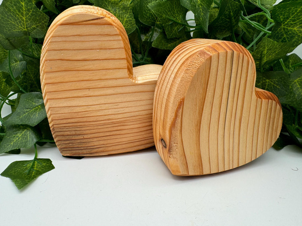 Set de cœurs en bois