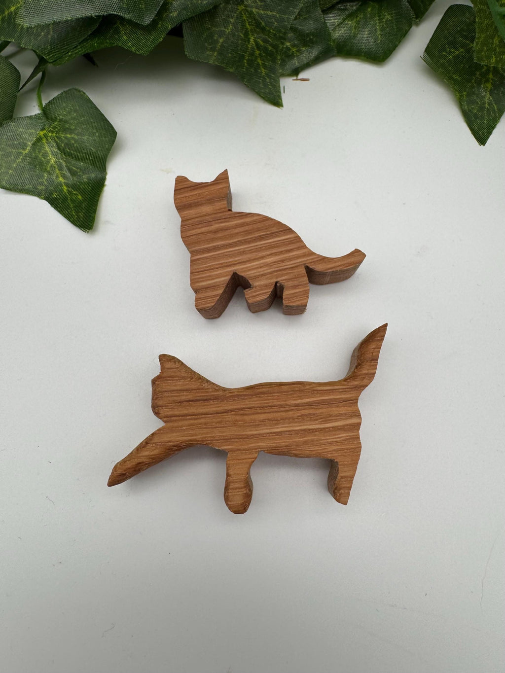 Holz Katzen Set