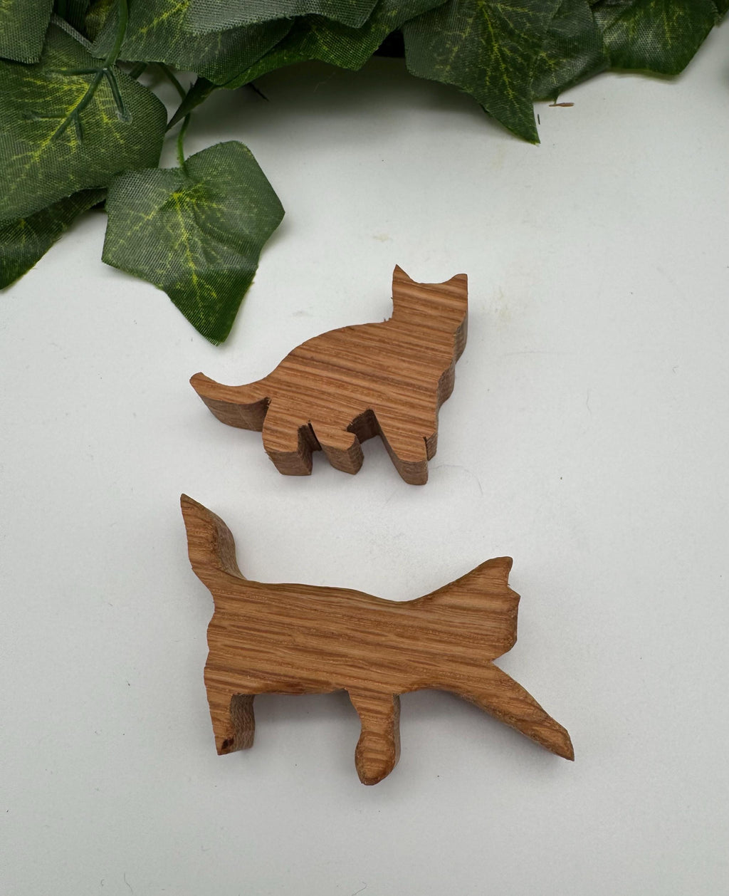 Holz Katzen Set