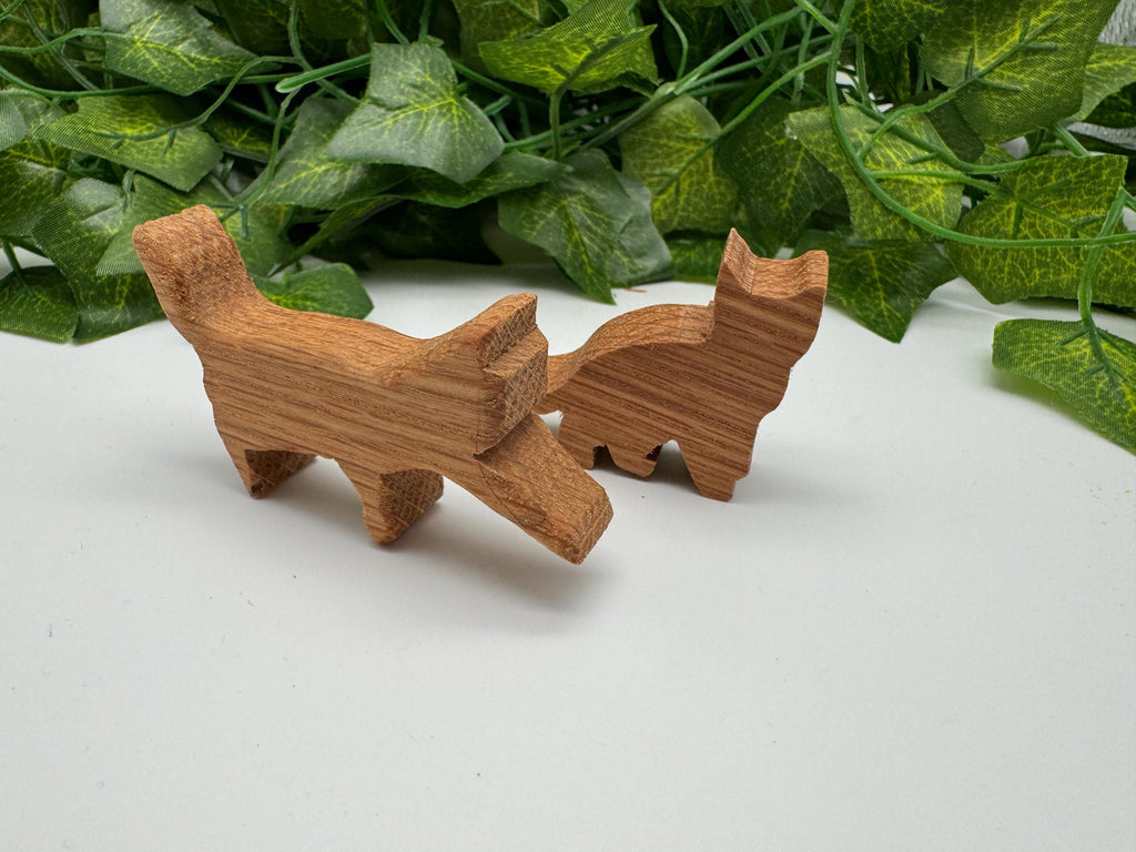 Holz Katzen Set