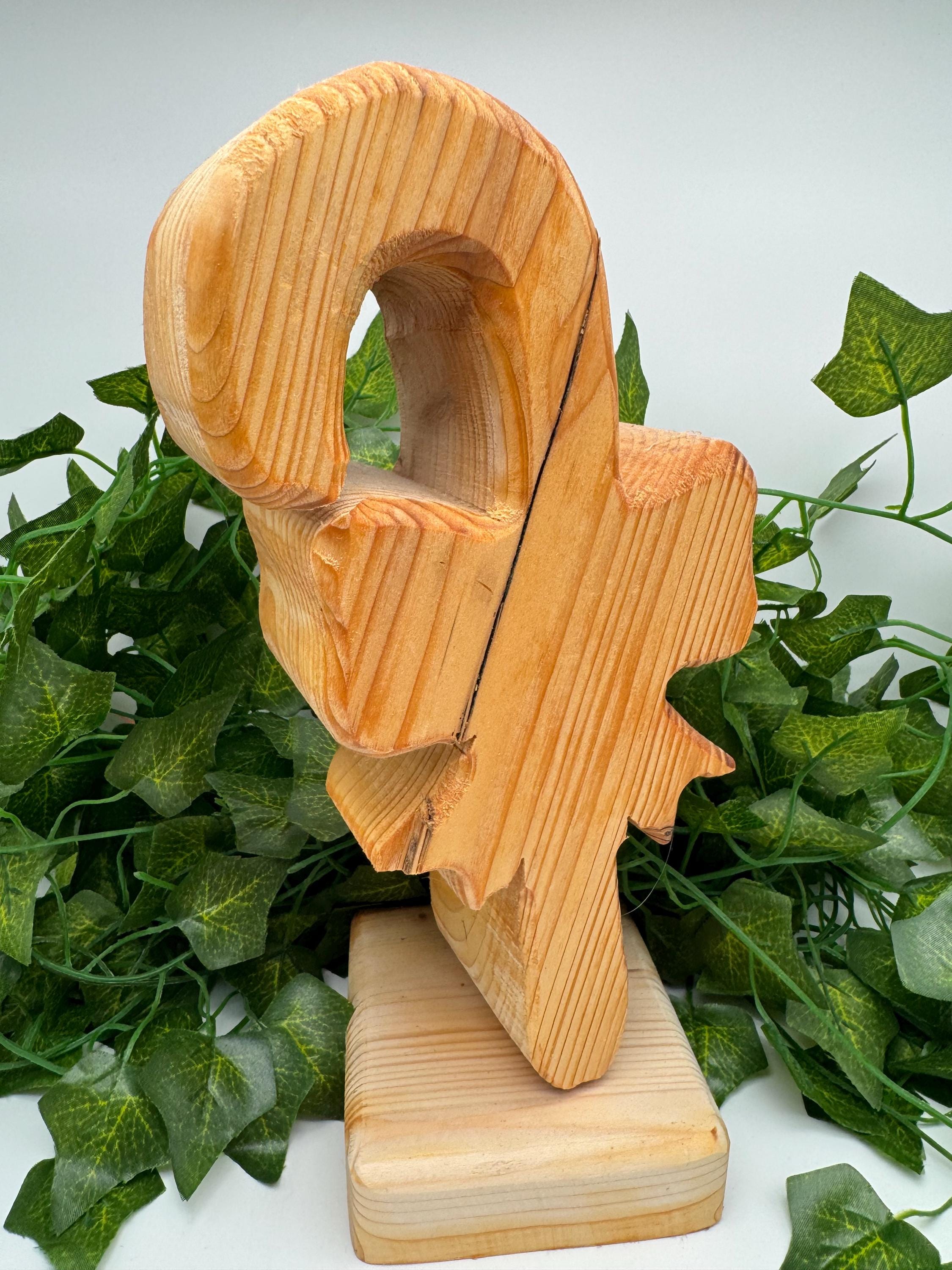 Holz Zuckerstange mit Schleife