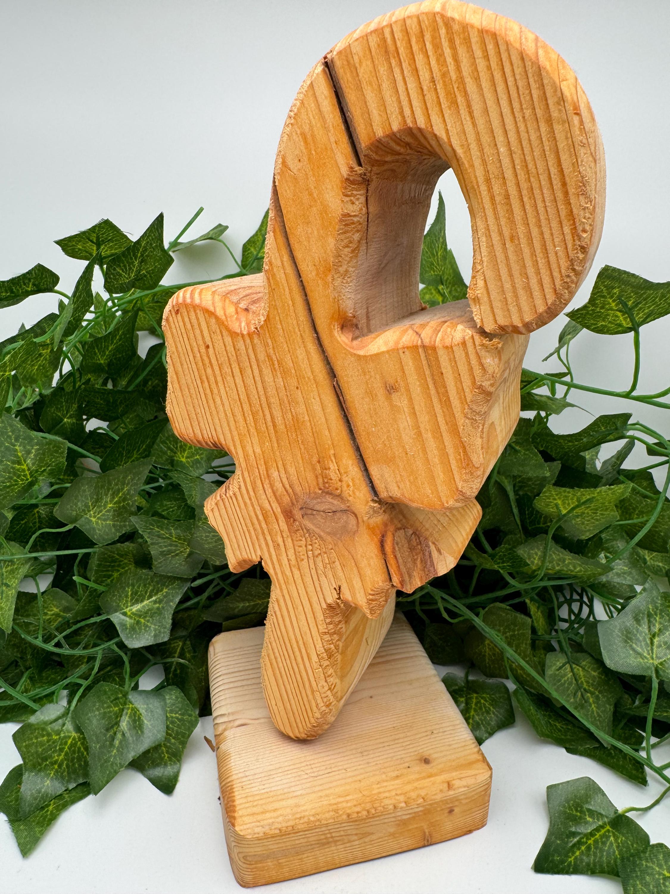 Holz Zuckerstange mit Schleife