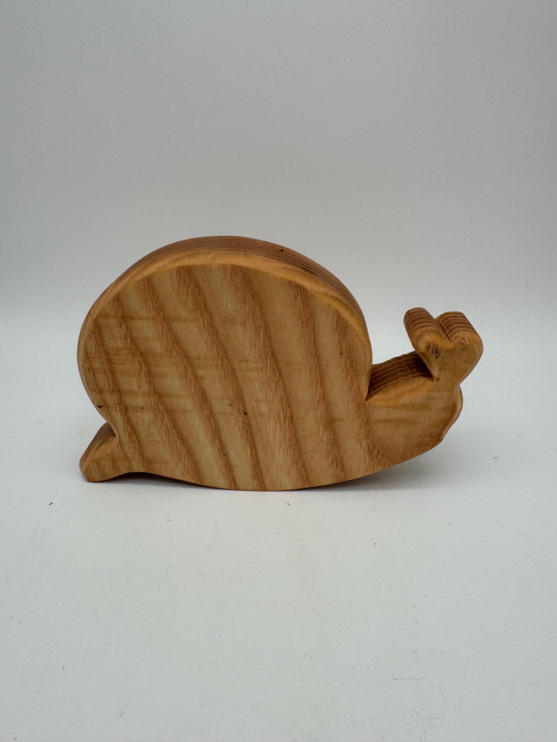 Holz Schnecken aus verschiedenen Holzarten