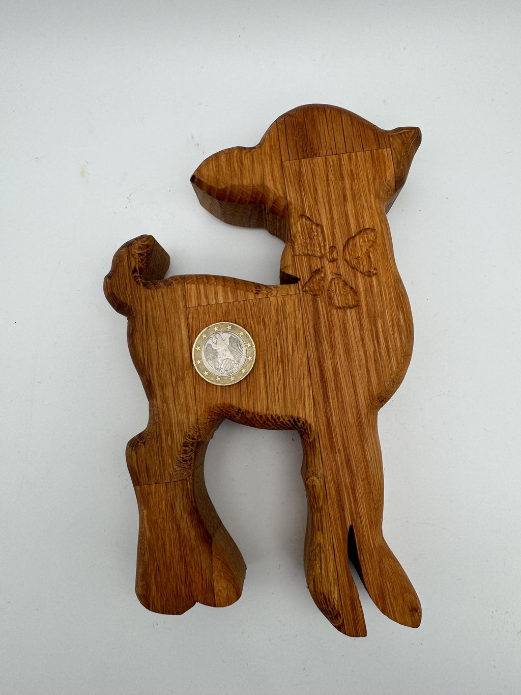 Holz Hirsch & Hirschkuh aus Eiche
