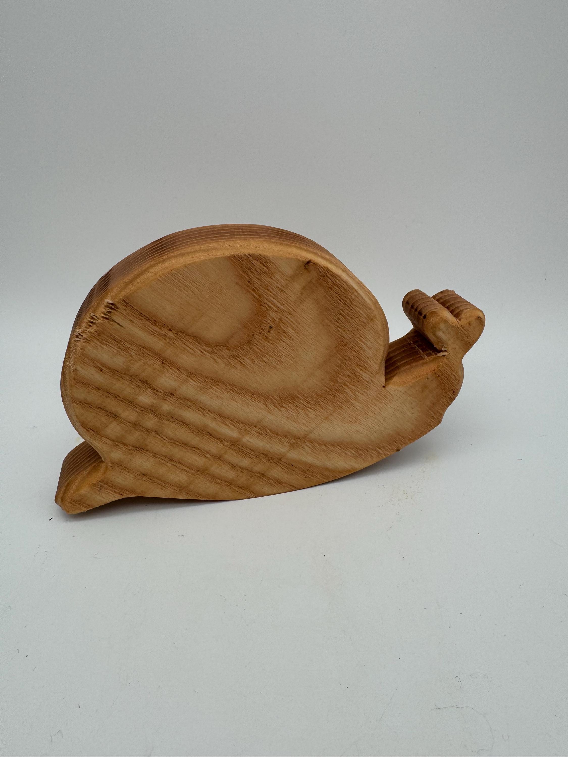 Holz Schnecken aus verschiedenen Holzarten