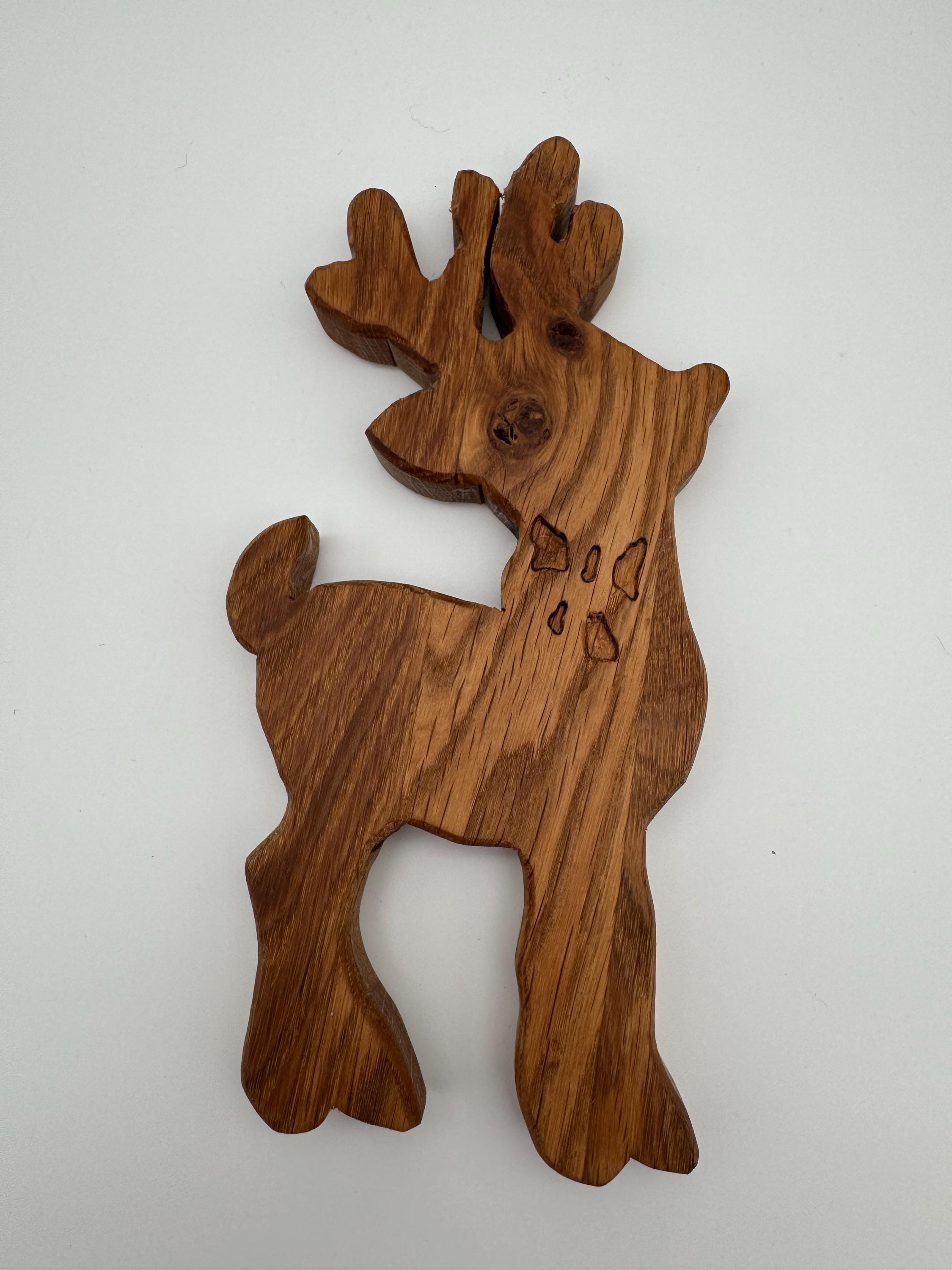 Holz Hirsch aus Eiche